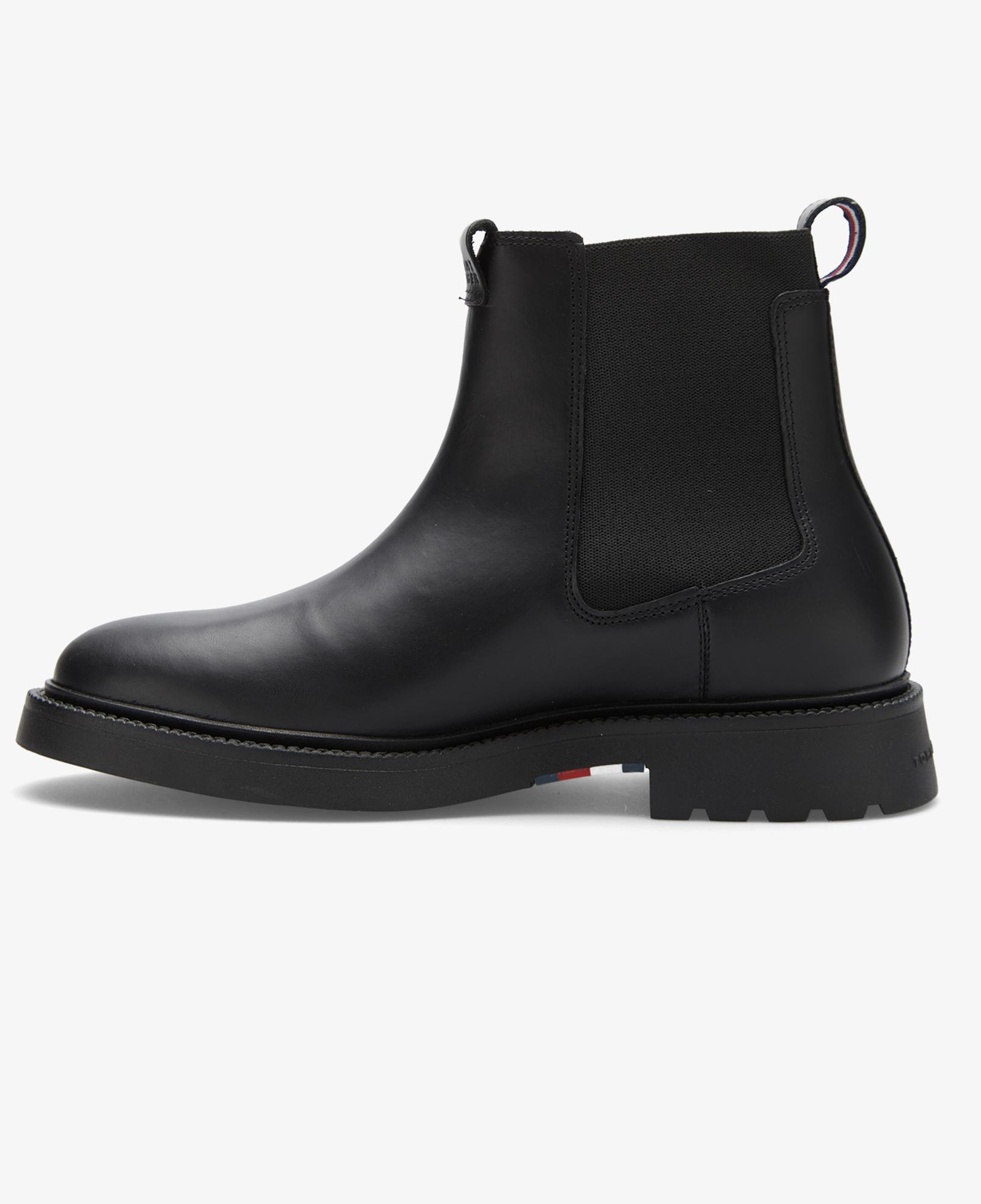 Tommy Hilfiger Comfort Chelsea Erkek Kısa Siyah Bot