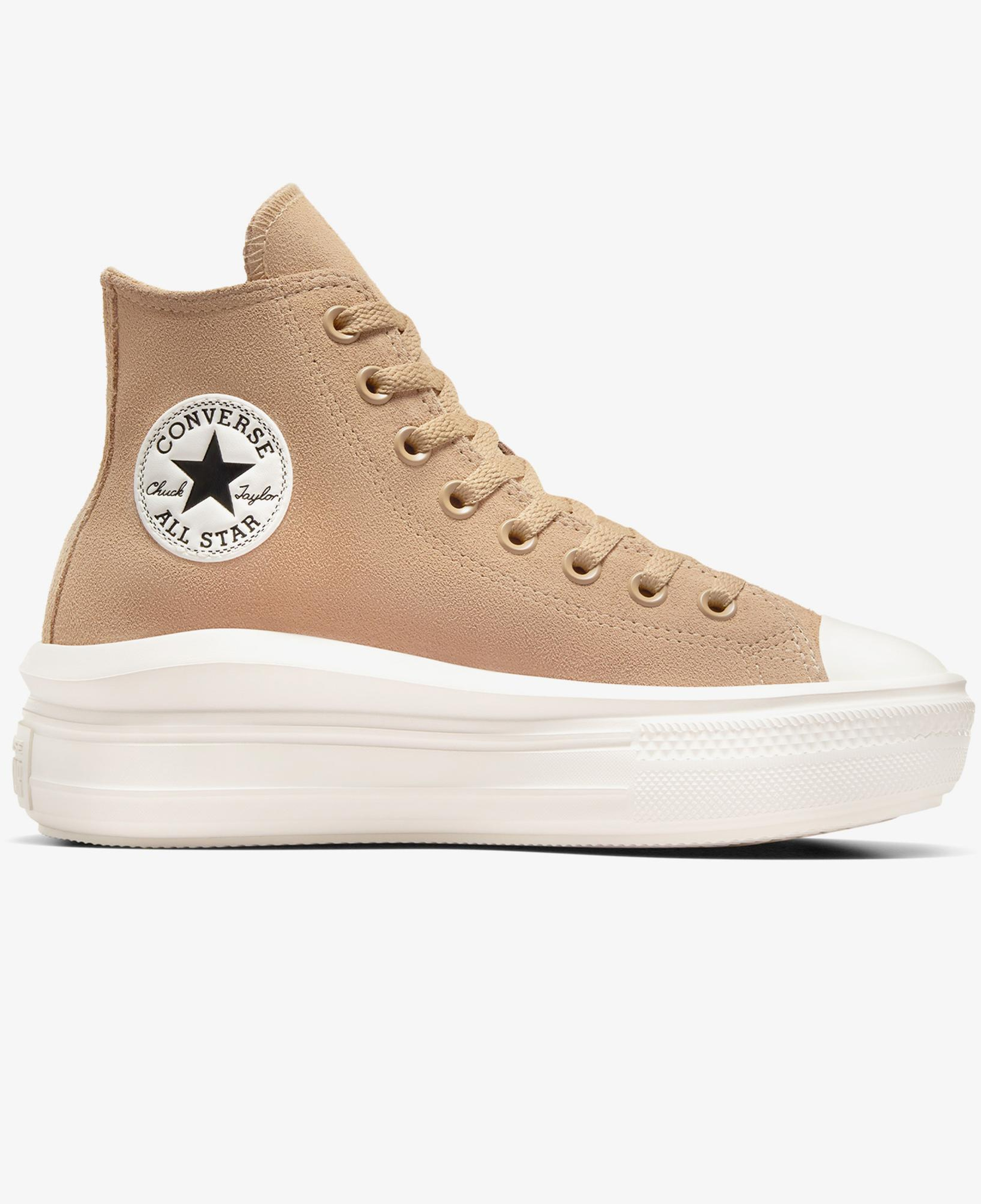 Converse Chuck Taylor All Star Move Platform Kadın Bej Süet Sneaker