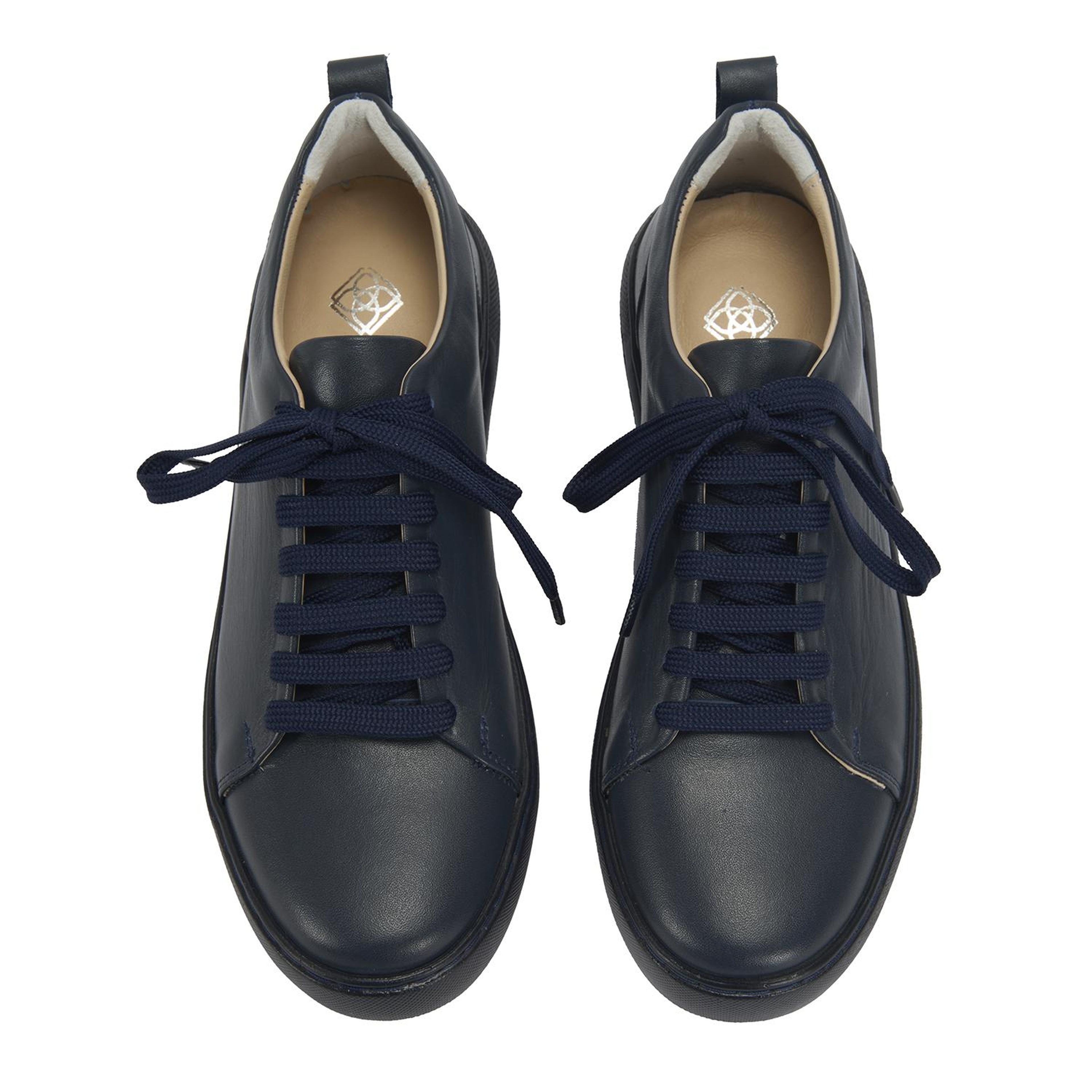 Kadın Lacivert Deri Spor Ayakkabı