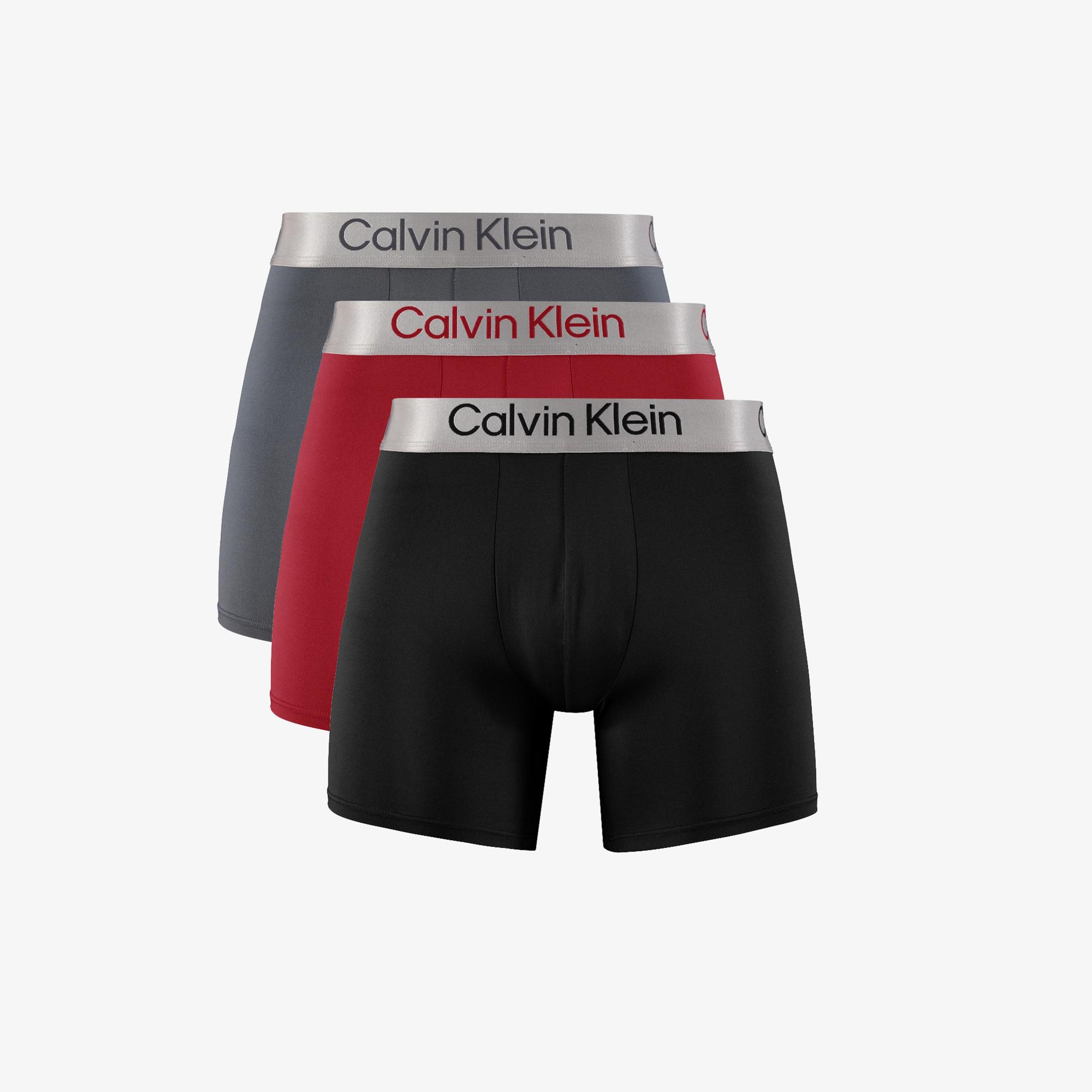 Calvin Klein Brief 3' lü Erkek Renkli Boxer