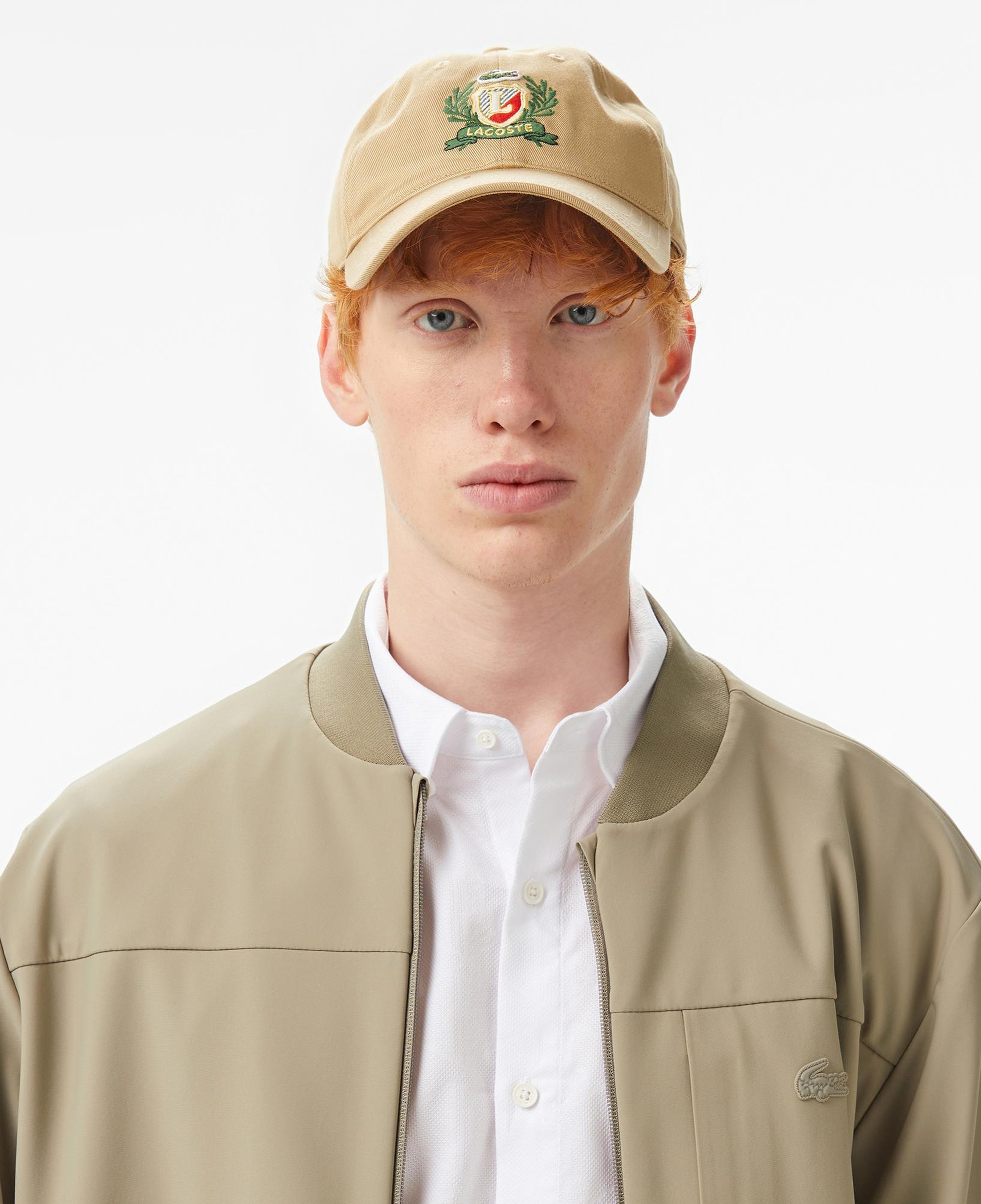 Lacoste Erkek Hakim Yaka Açık Kahverengi Bomber Ceket