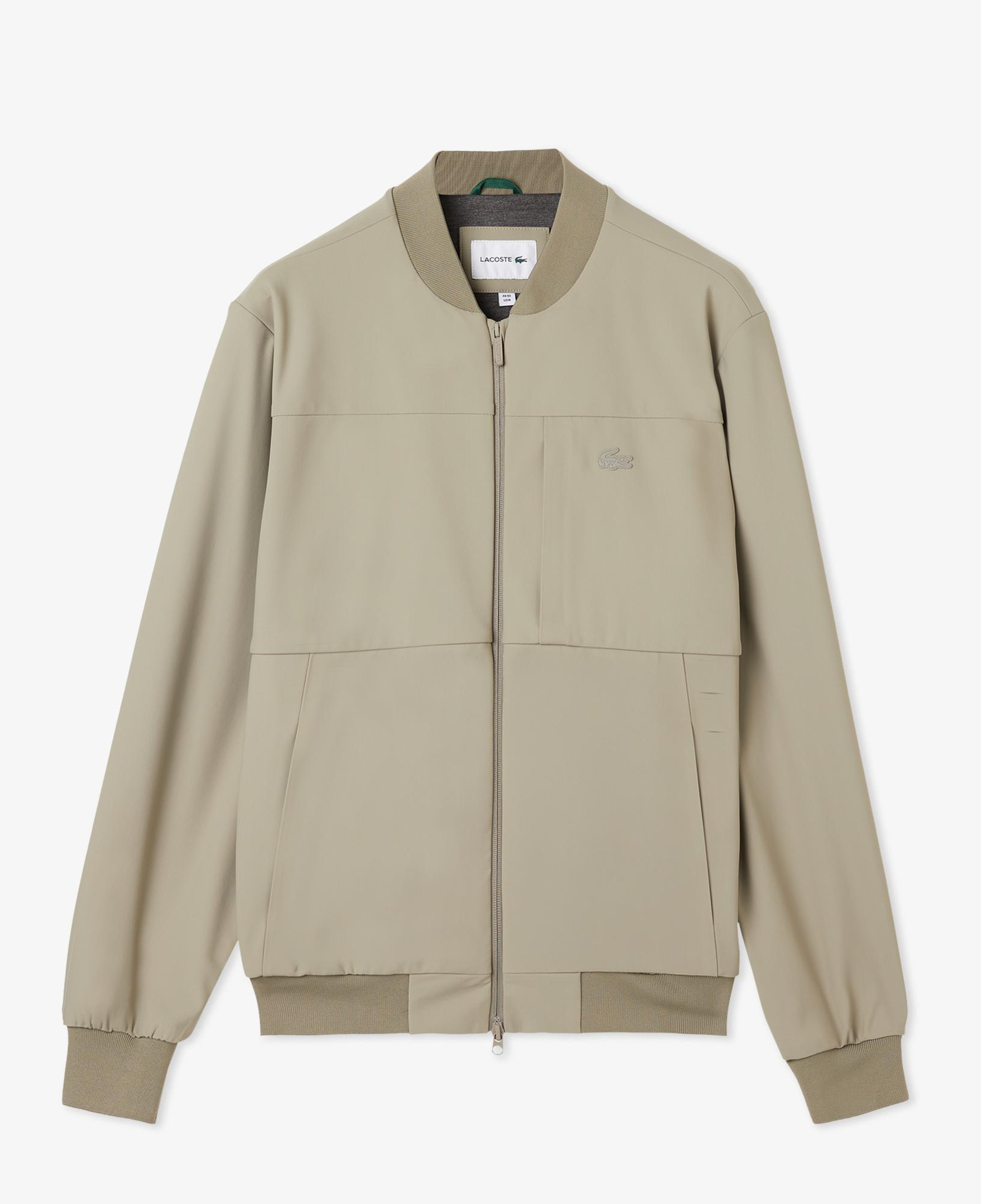 Lacoste Erkek Hakim Yaka Açık Kahverengi Bomber Ceket