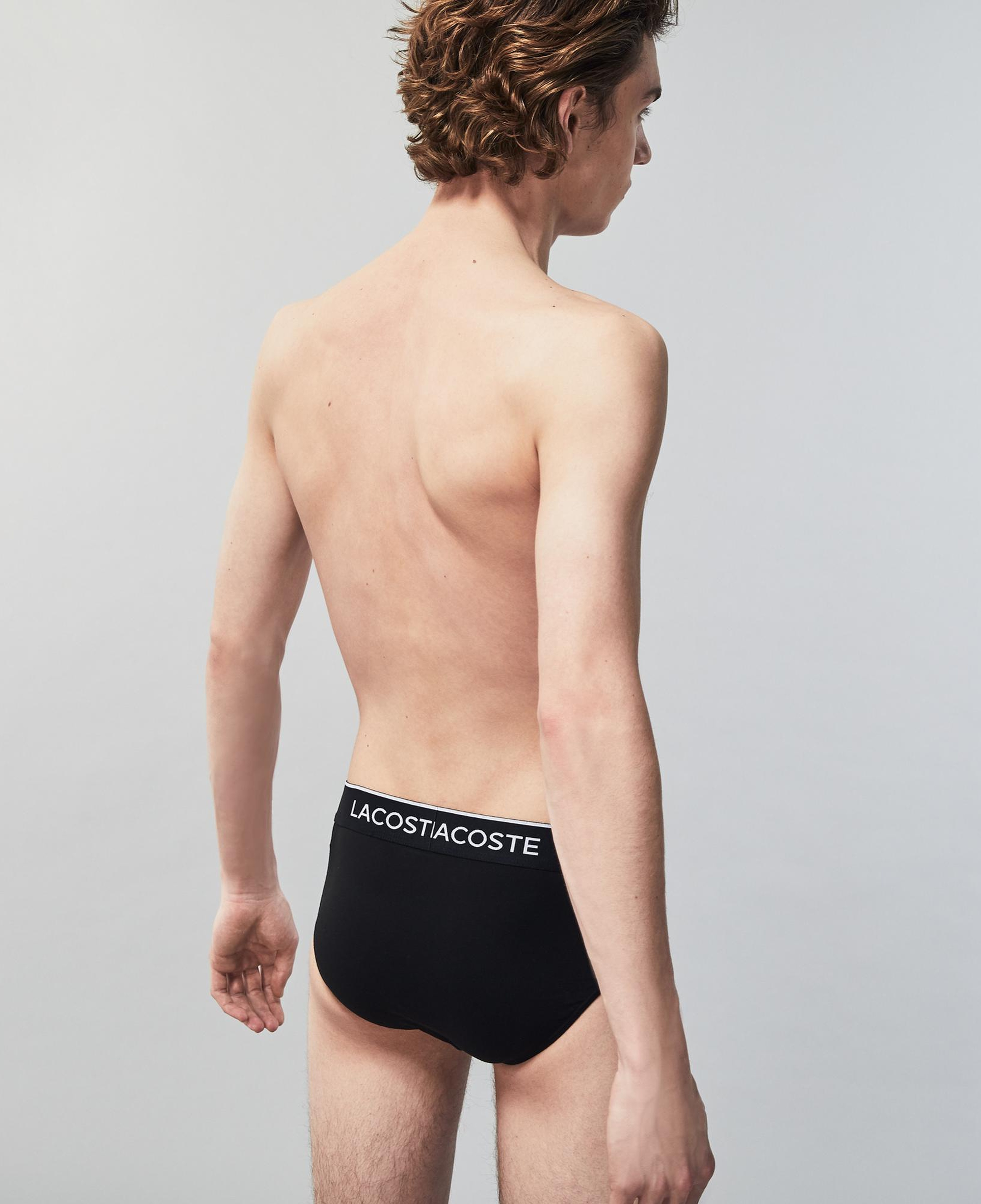 Lacoste Erkek 3'lü Siyah Boxer