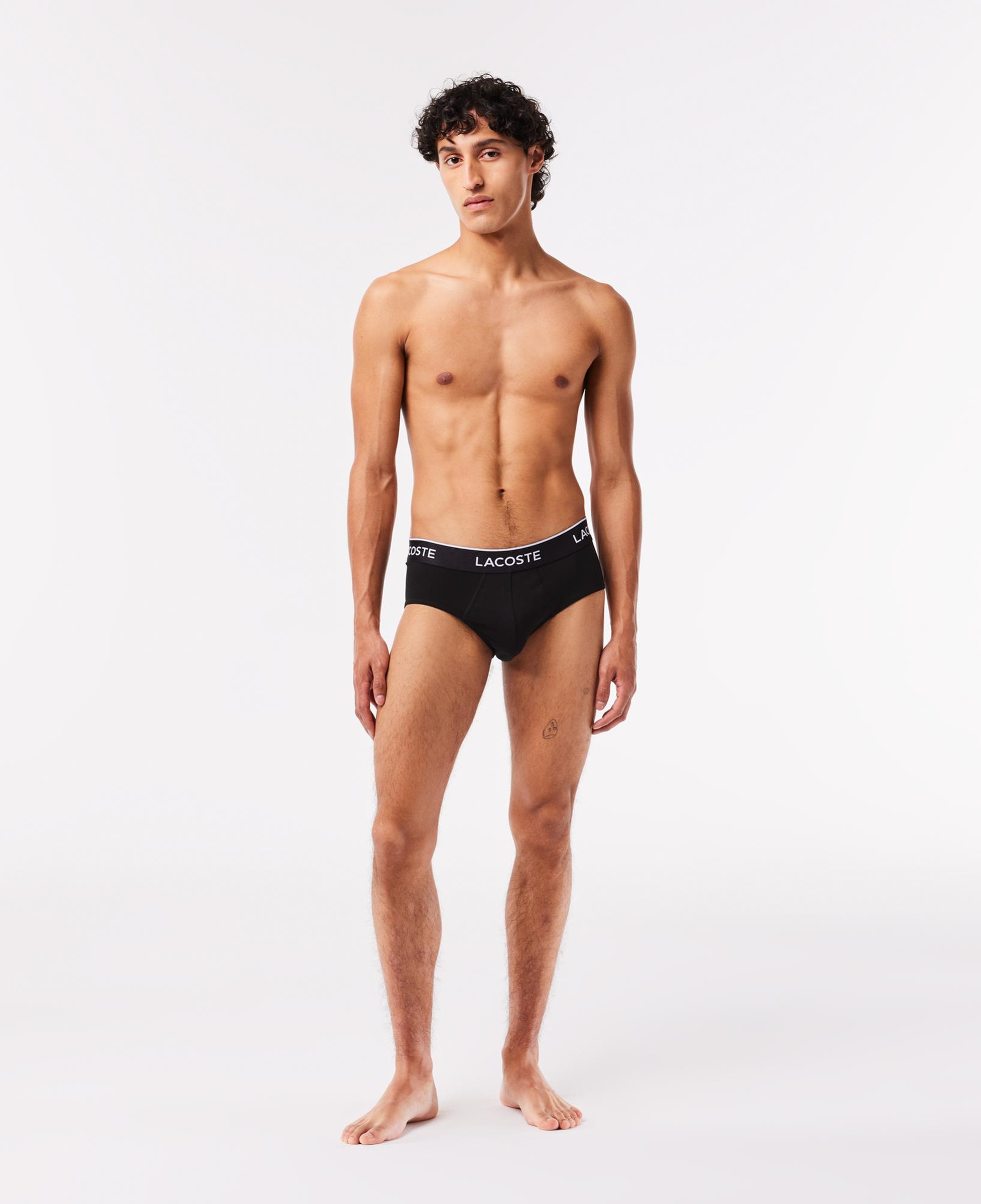 Lacoste Erkek 3'lü Siyah Boxer