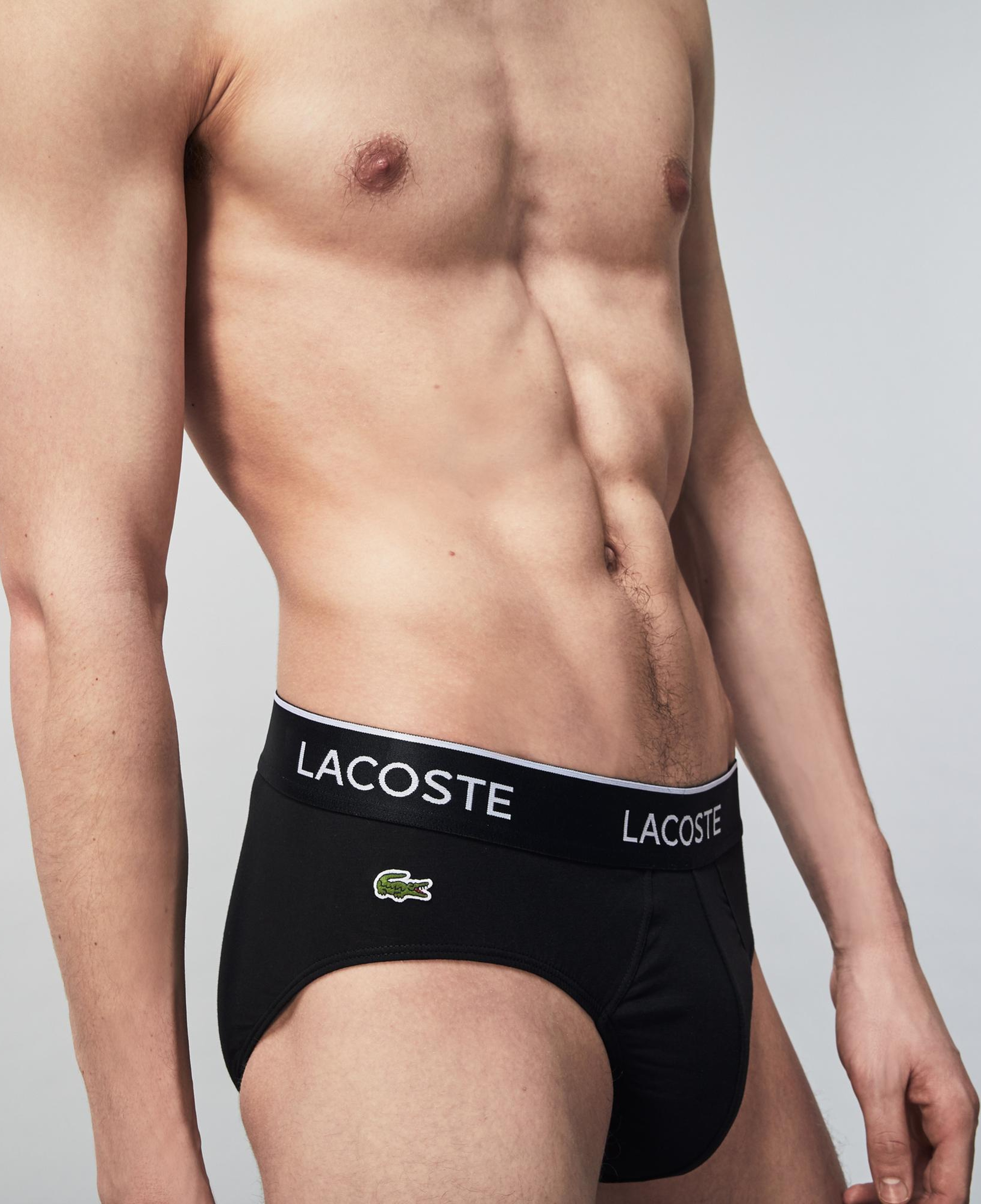 Lacoste Erkek 3'lü Siyah Boxer