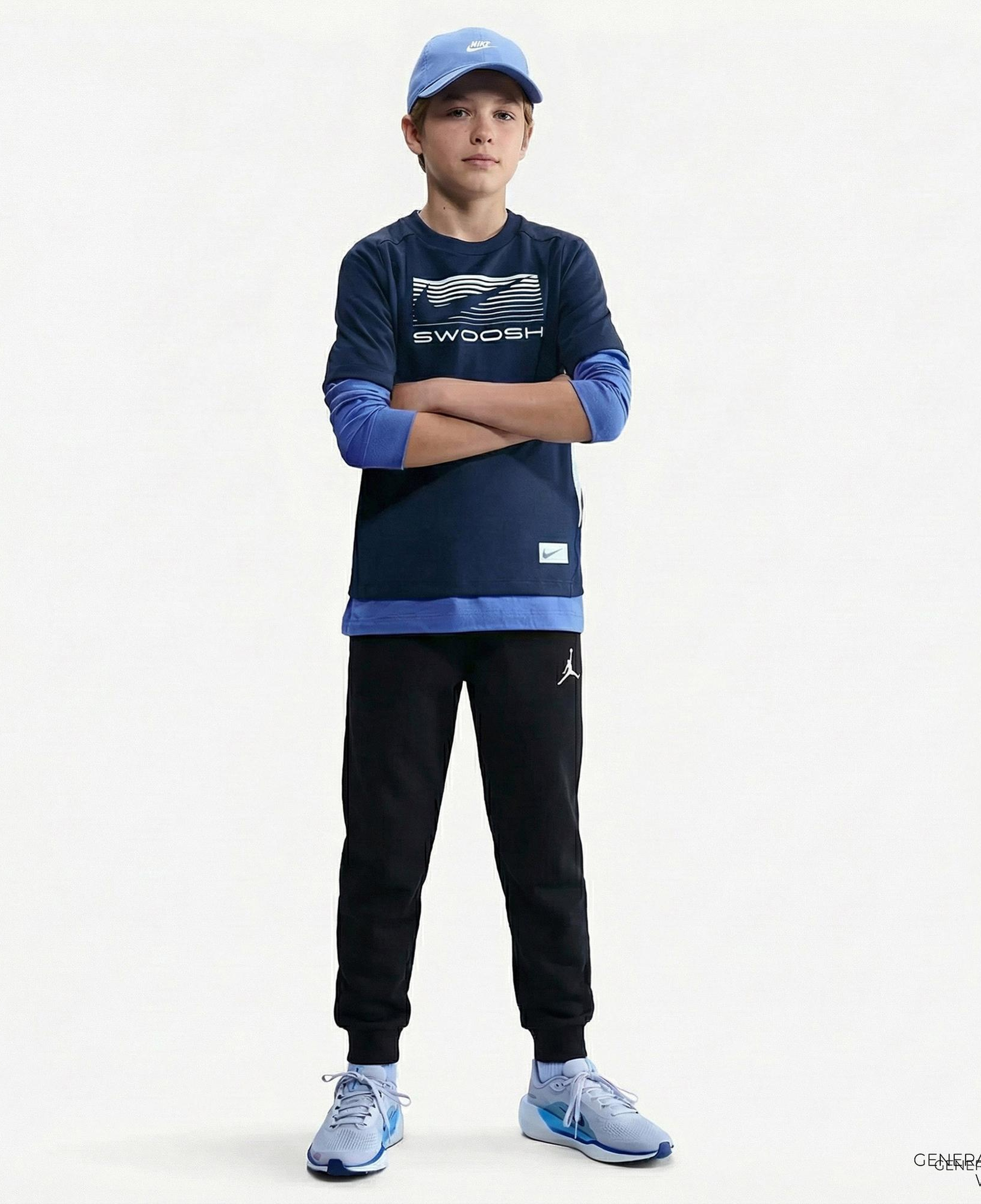 Jordan Brooklyn Çocuk Siyah Eşofman Altı