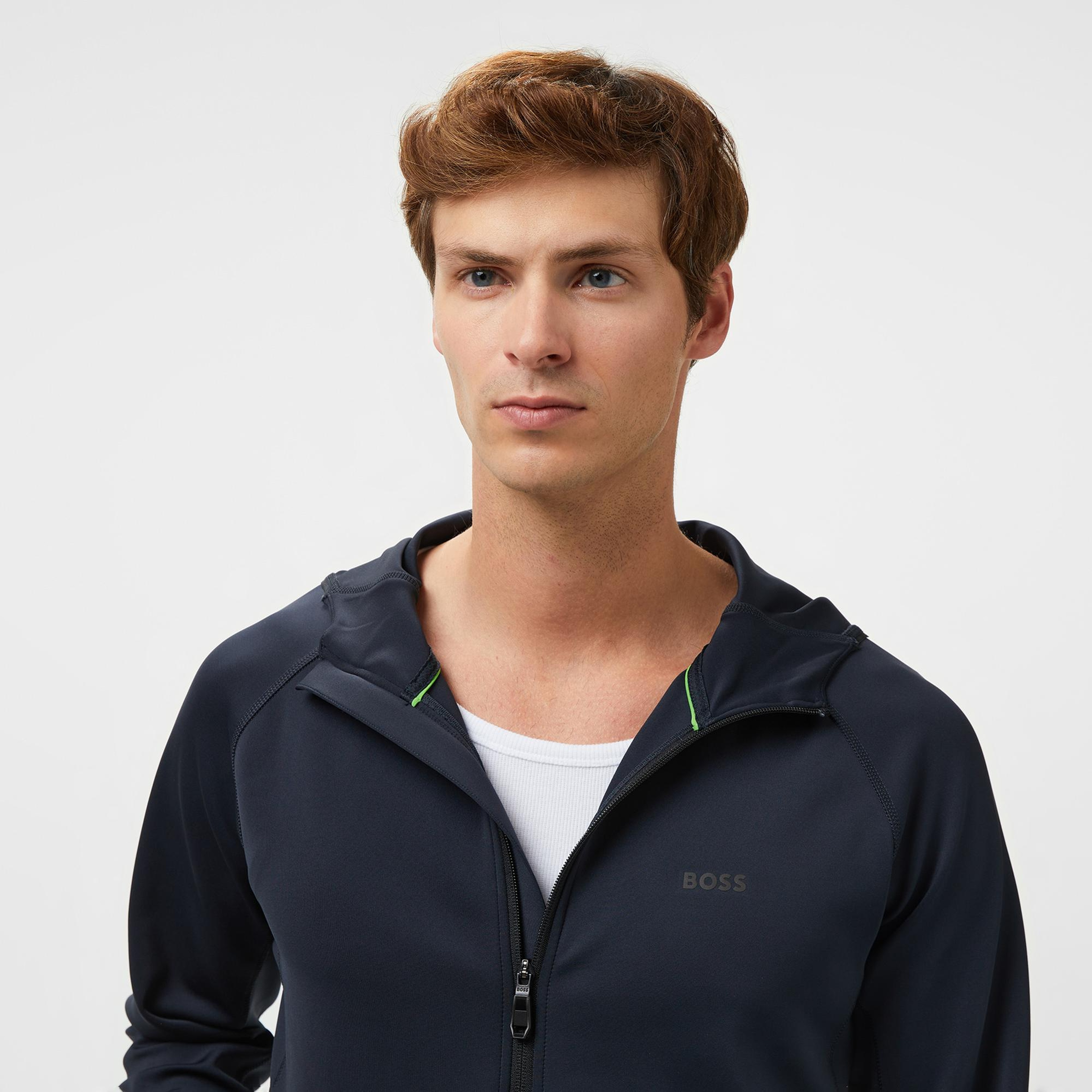 Boss Sicon Active Erkek Lacivert Sweatshirt