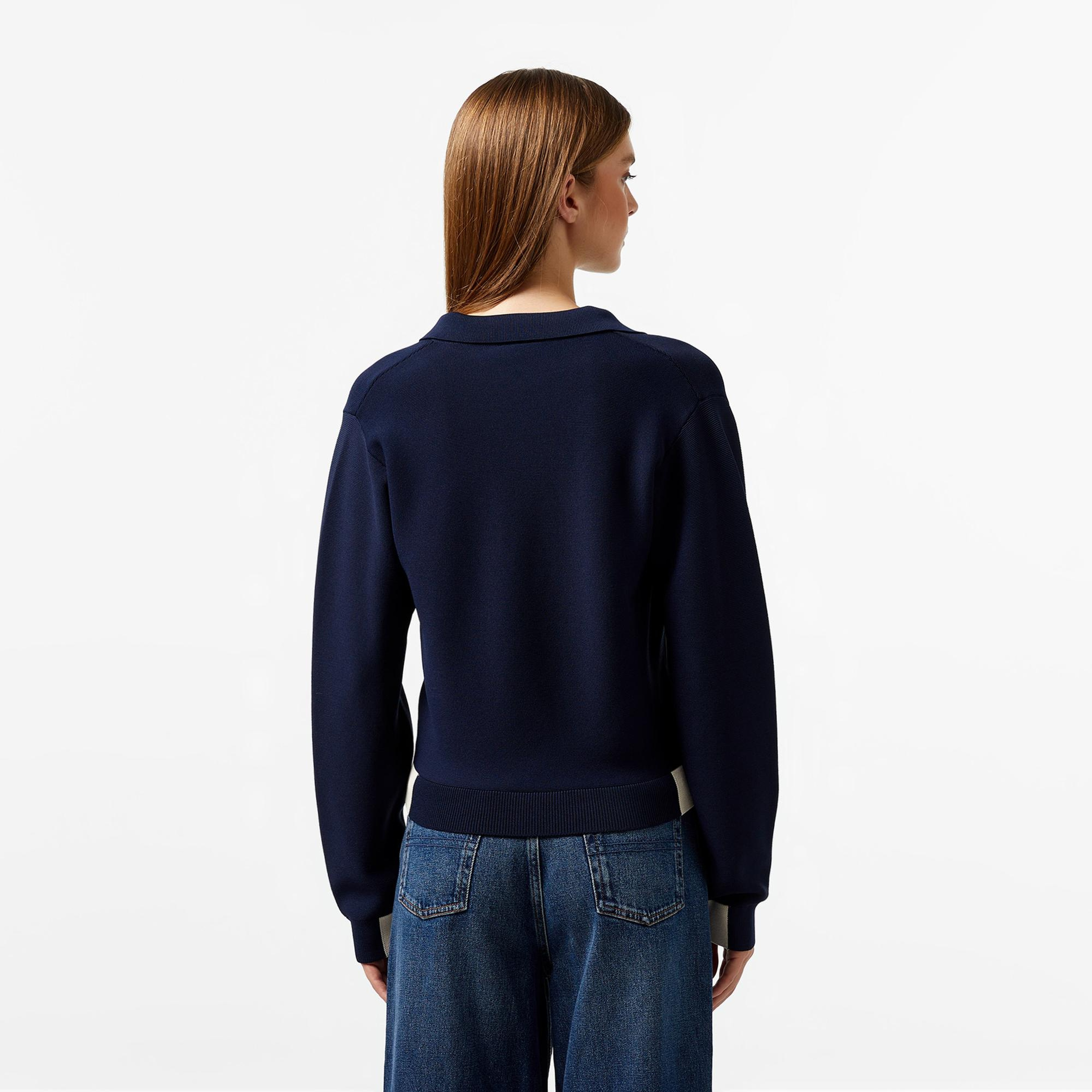 Lacoste Kadın Regular Fit Polo Yaka Krem Triko