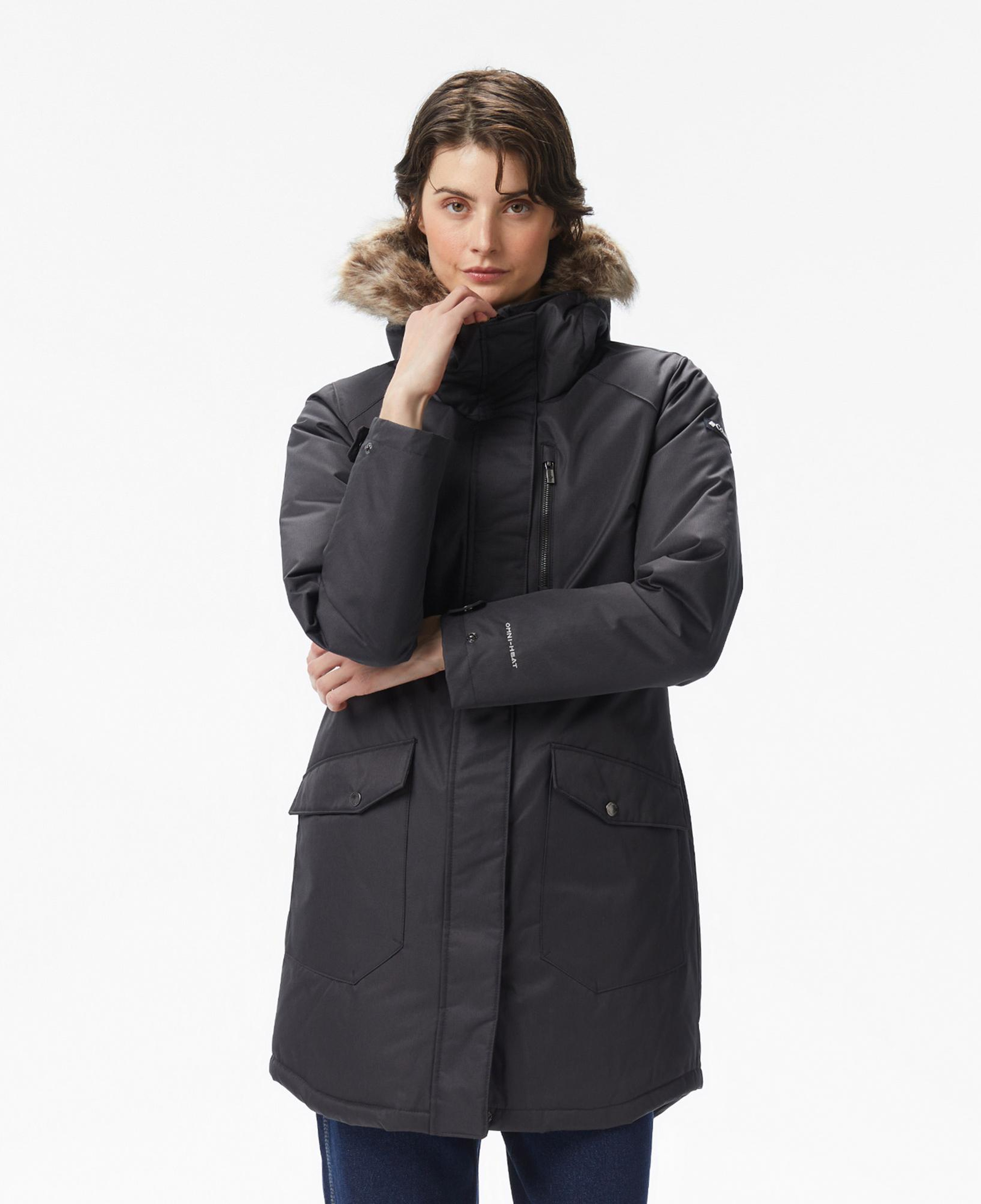 Columbia Suttle Mountain Long Insulated Kadın Siyah Mont