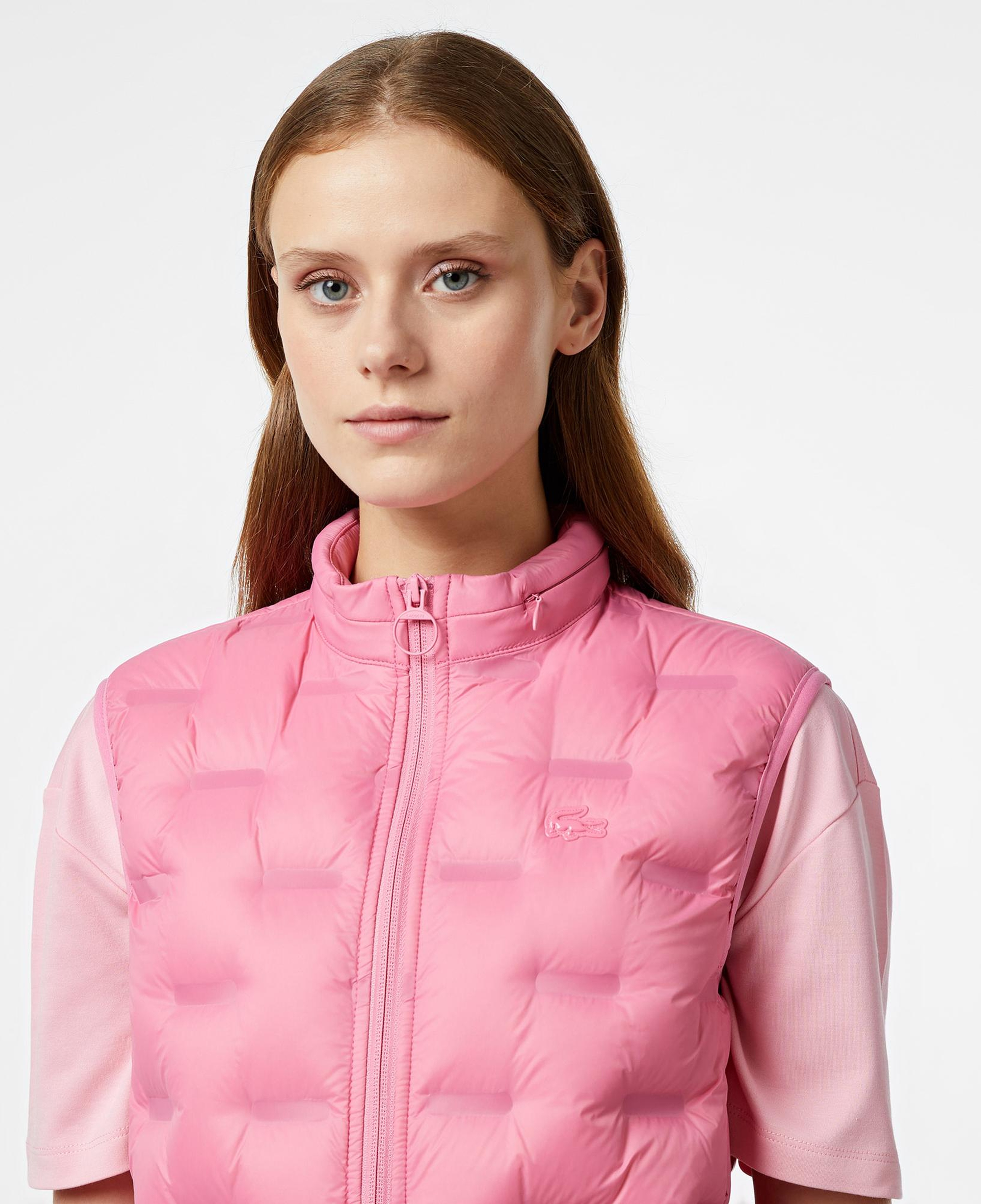 Lacoste Kadın Regular Fit Kapüşonlu Pembe Yelek