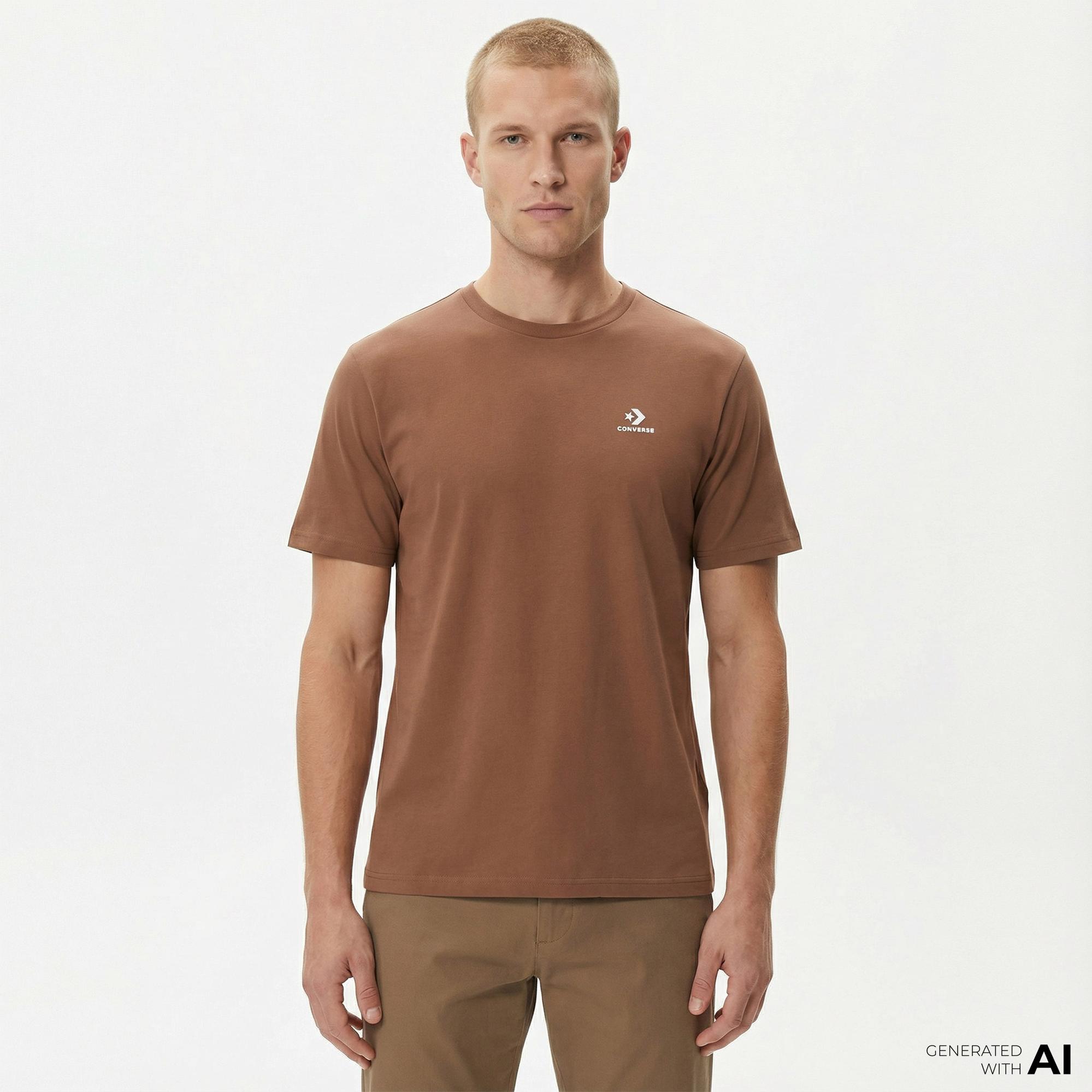 Converse Go-To Unisex Kahverengi T-Shirt
