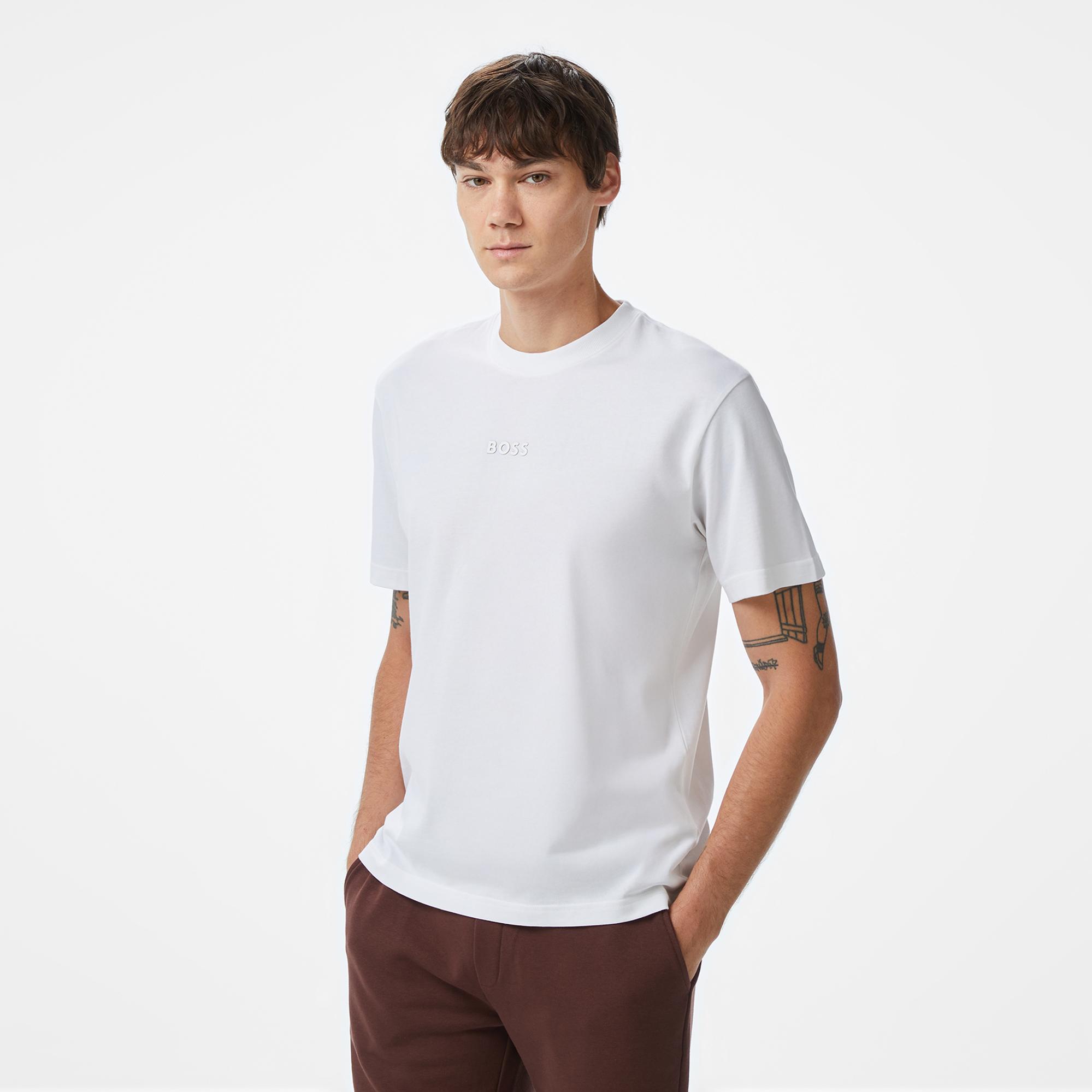 Boss Erkek Beyaz T-Shirt