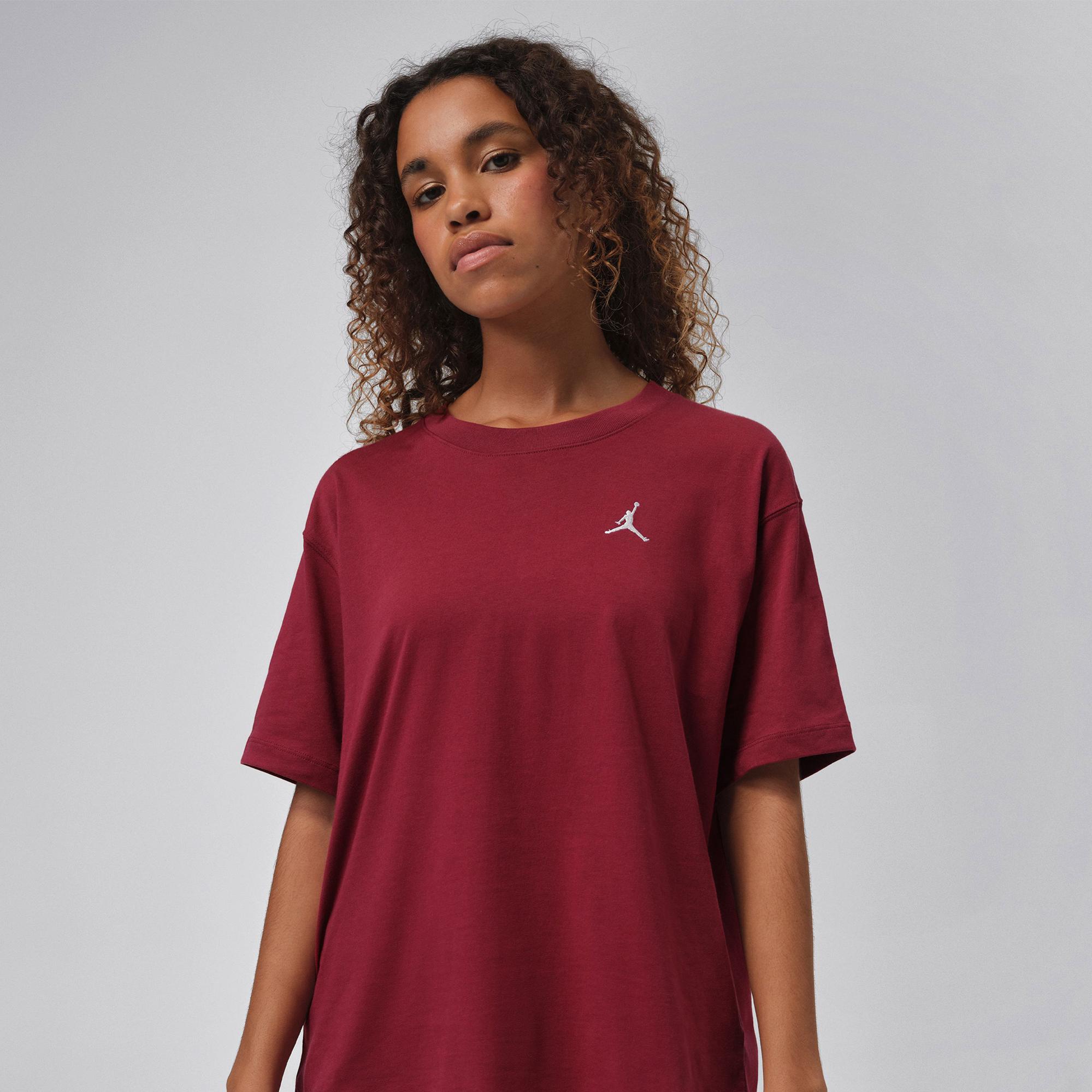 Jordan Essentials Kadın Bordo T-Shirt