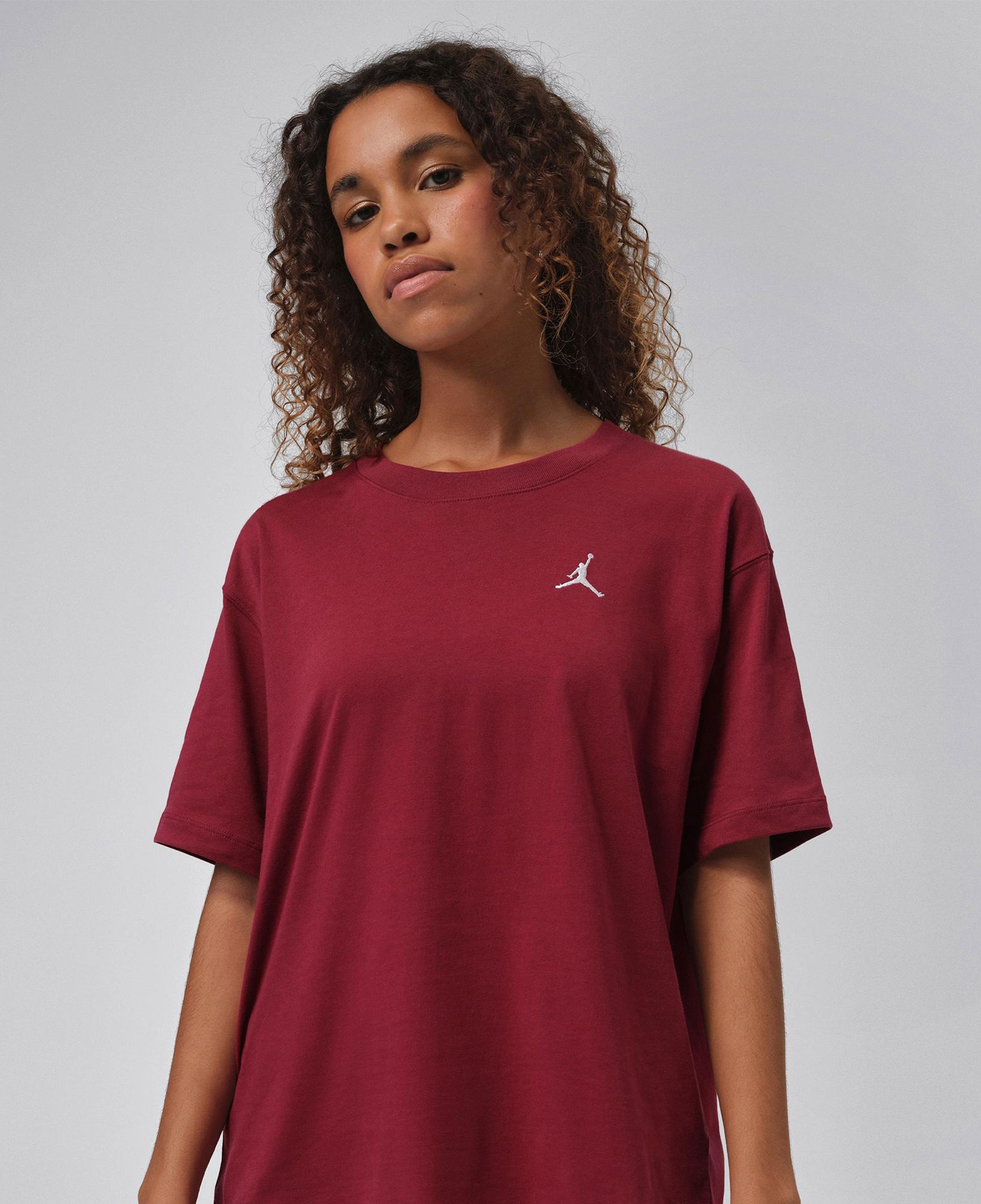 Jordan Essentials Kadın Bordo T-Shirt