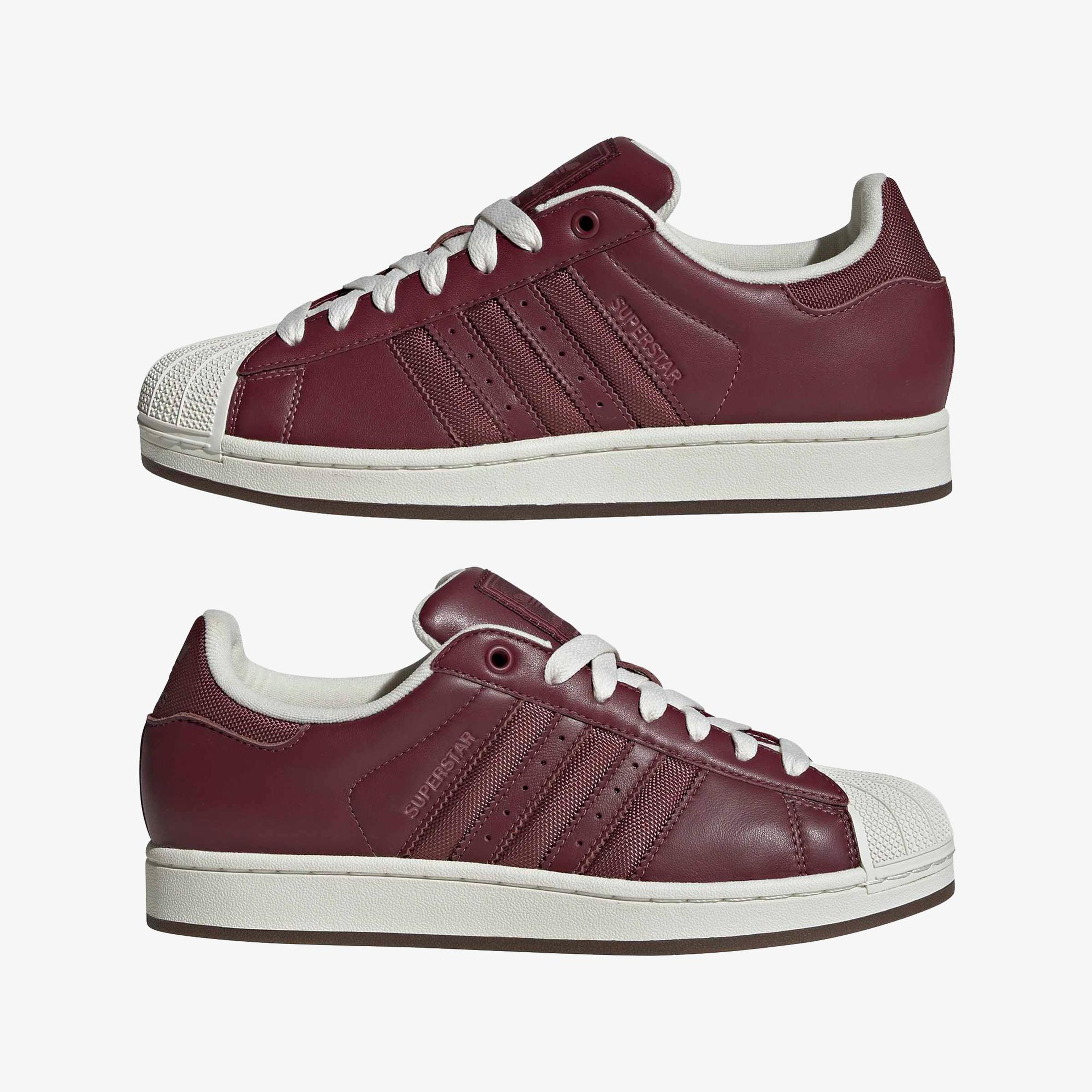 adidas Superstar II Unisex Bordo Sneaker