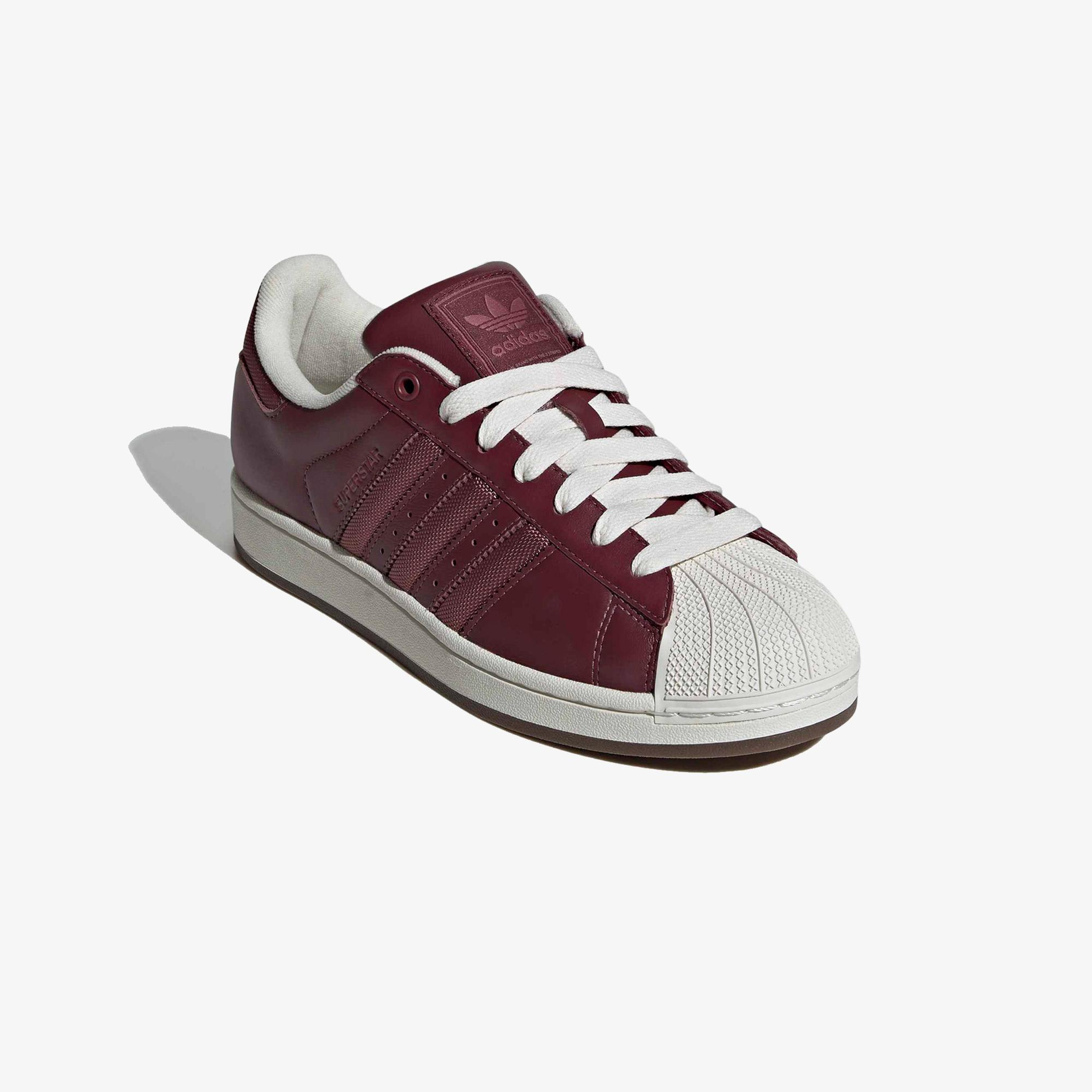 adidas Superstar II Unisex Bordo Sneaker