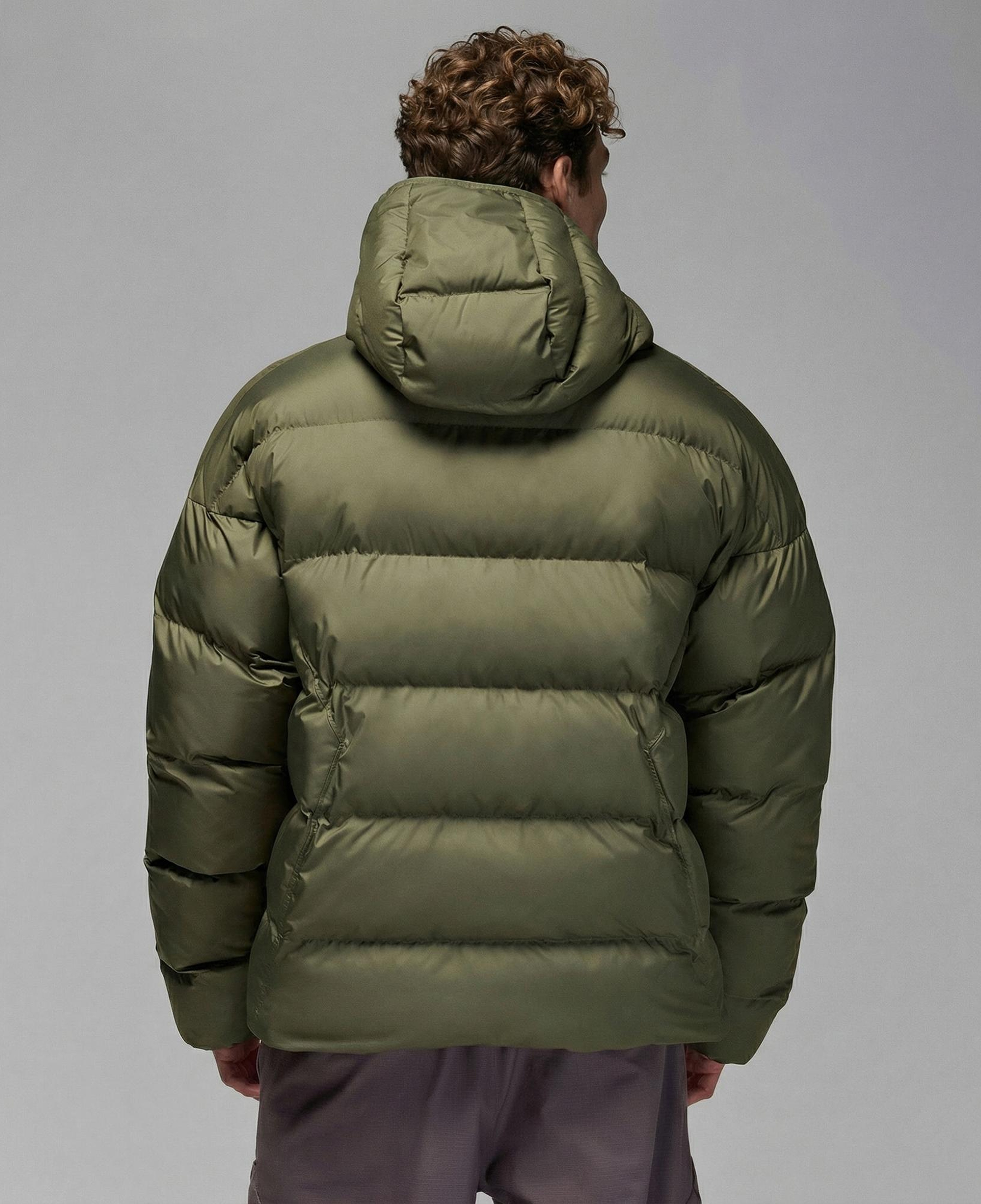 Jordan Brooklyn Puffer Erkek Haki Mont