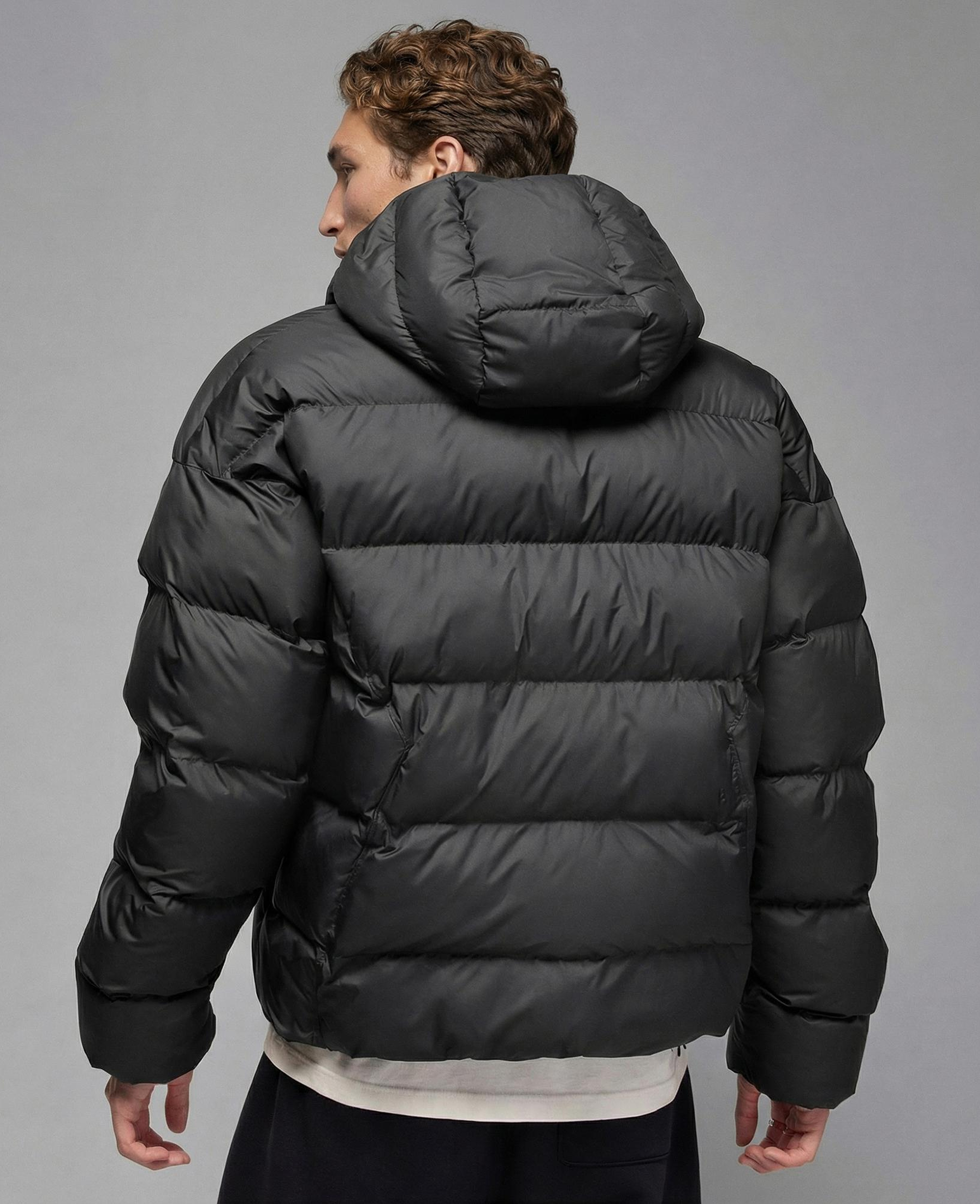 Jordan Brooklyn Puffer Erkek Siyah Mont