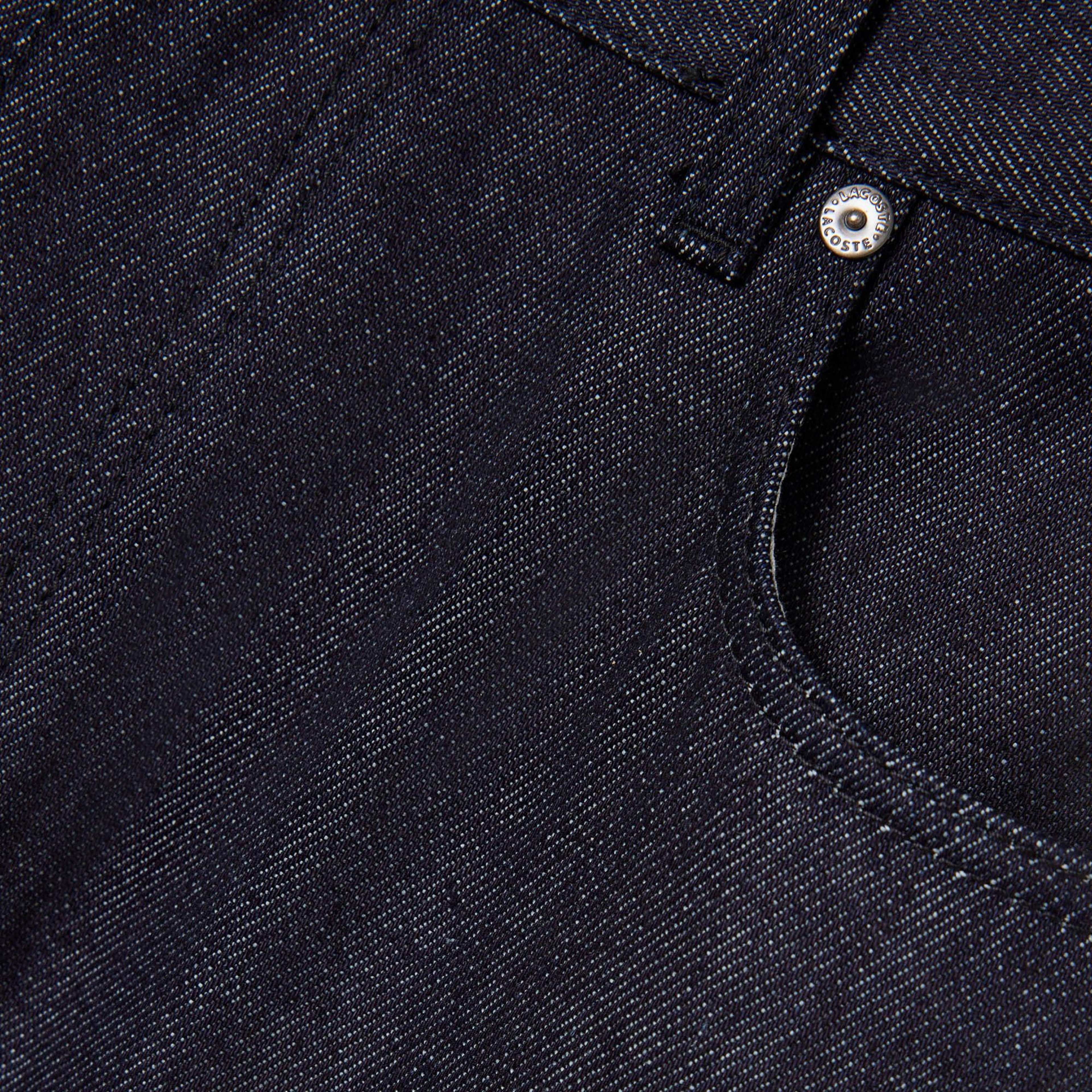 Lacoste Runway Erkek Straight Fit Lacivert Jean Pantolon