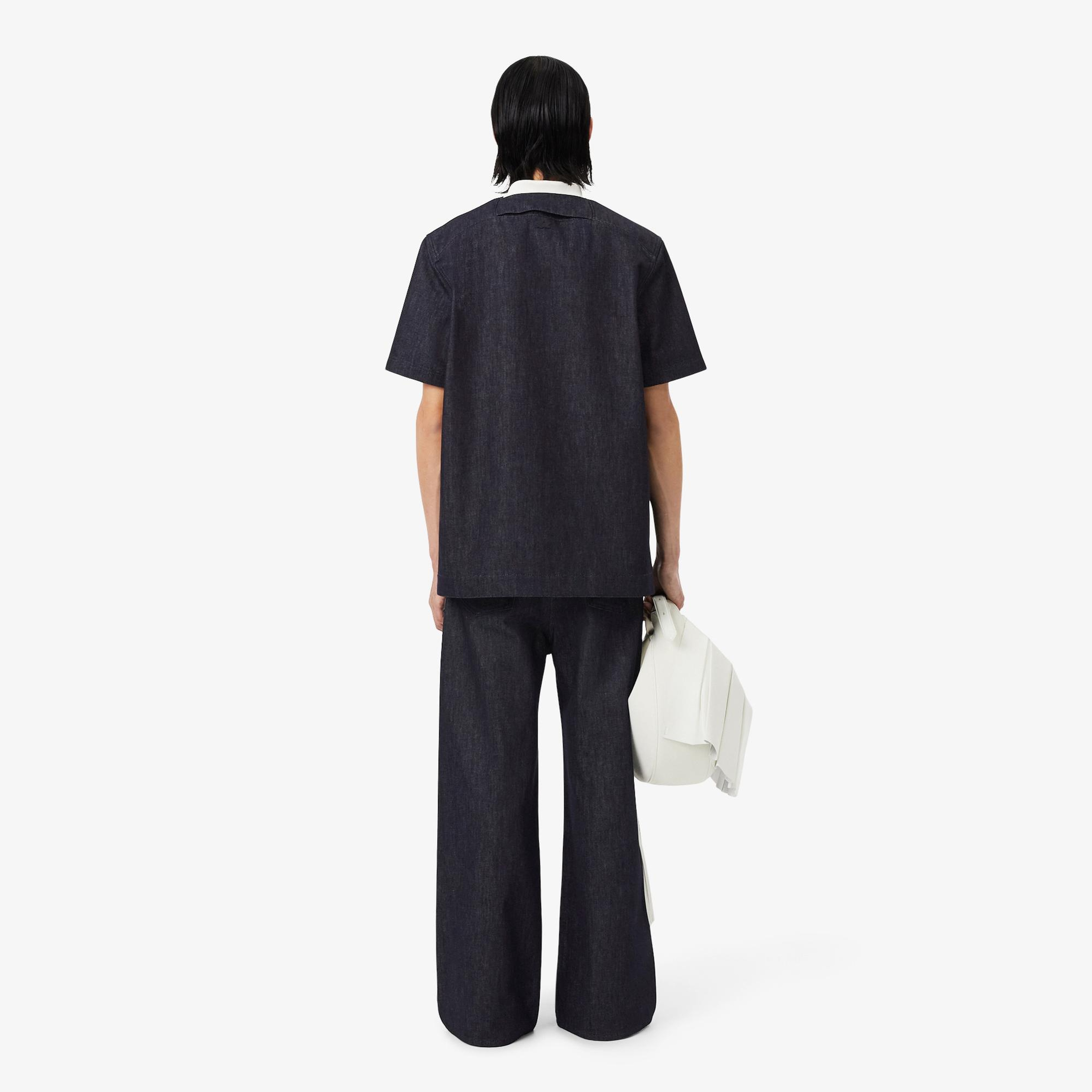 Lacoste Runway Erkek Straight Fit Lacivert Jean Pantolon