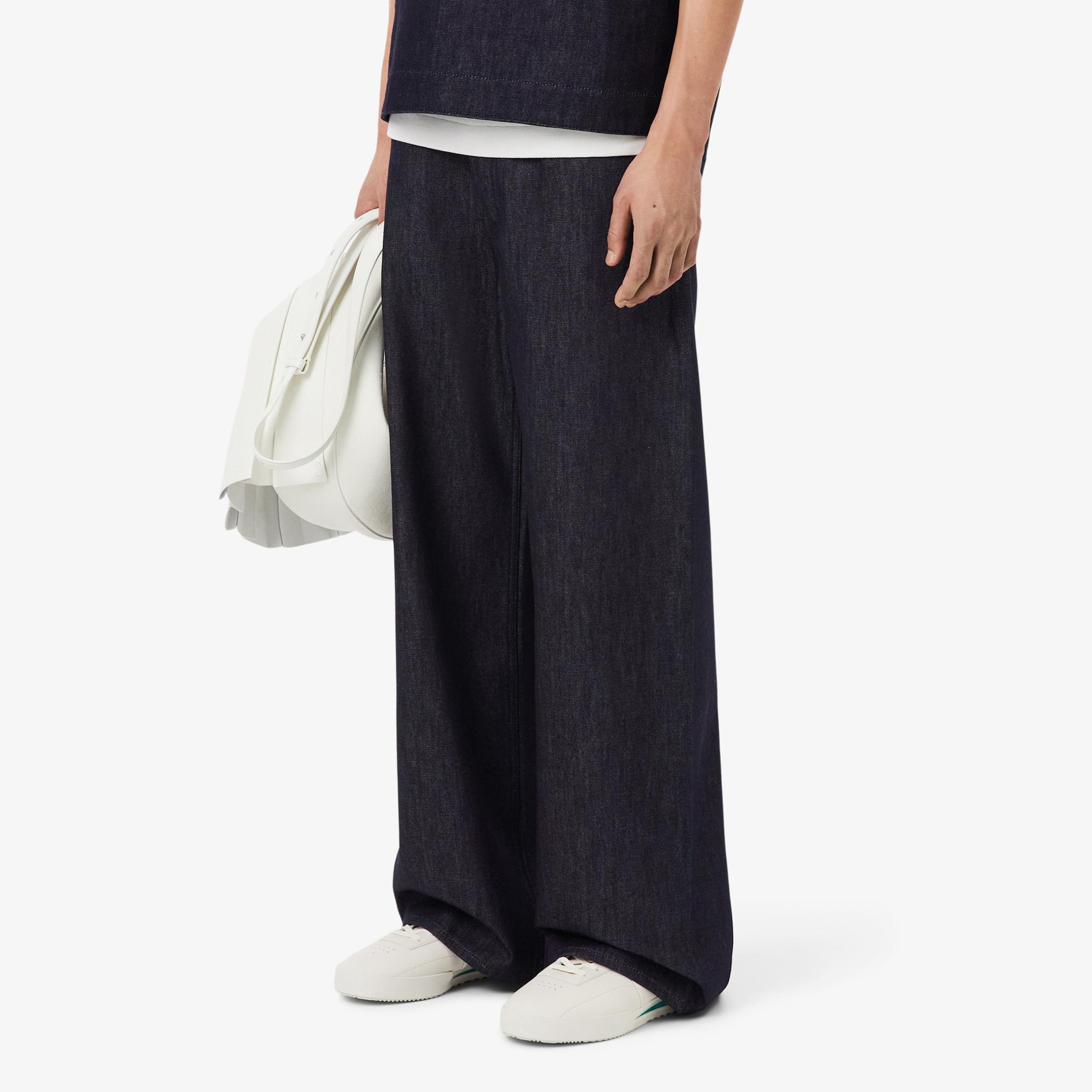 Lacoste Runway Erkek Straight Fit Lacivert Jean Pantolon