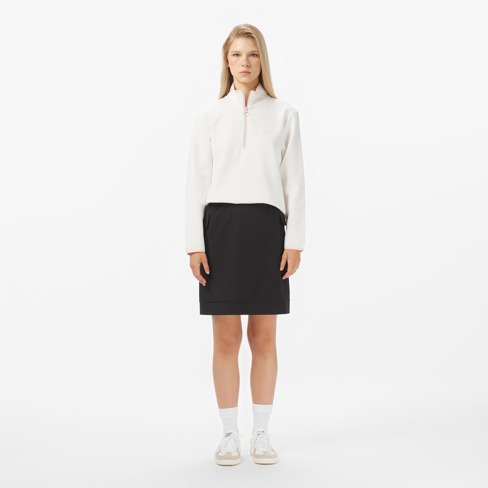 Lacoste Kadın Classic Fit Siyah Etek