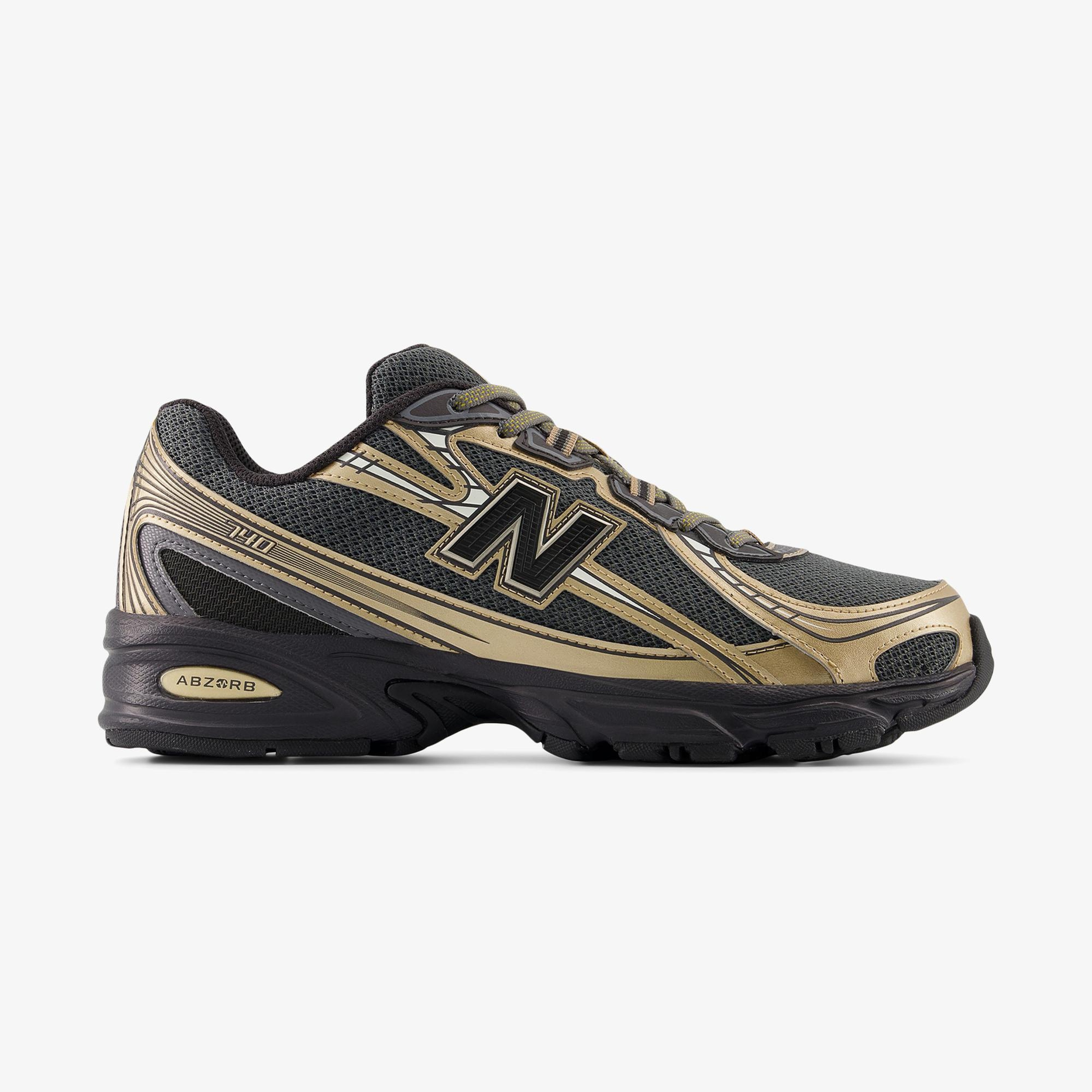 New Balance 740 Lifestyle Unisex Siyah/Altın Spor Ayakkabı