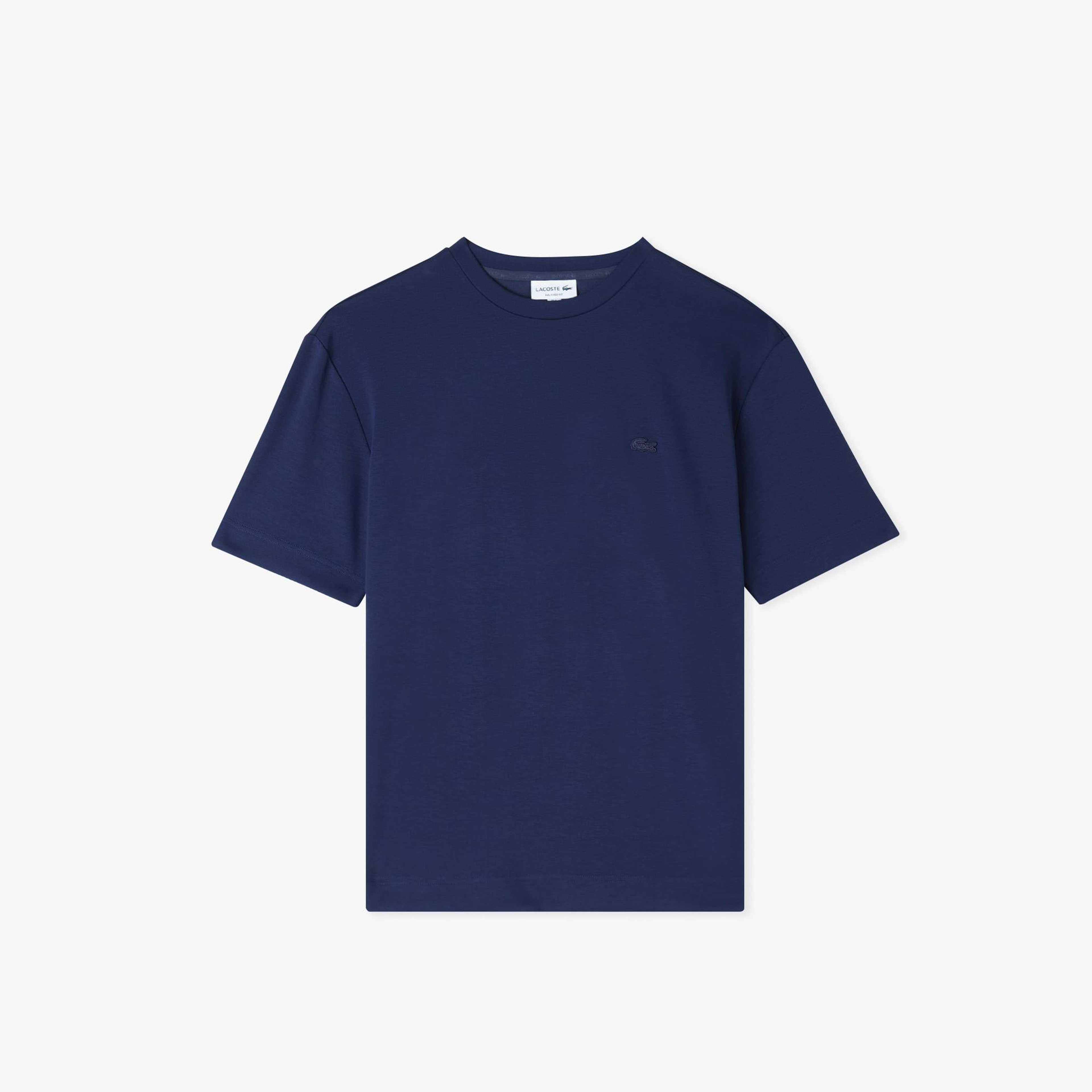 Lacoste Erkek Oversize Fit Bisiklet Yaka Lacivert T-Shirt