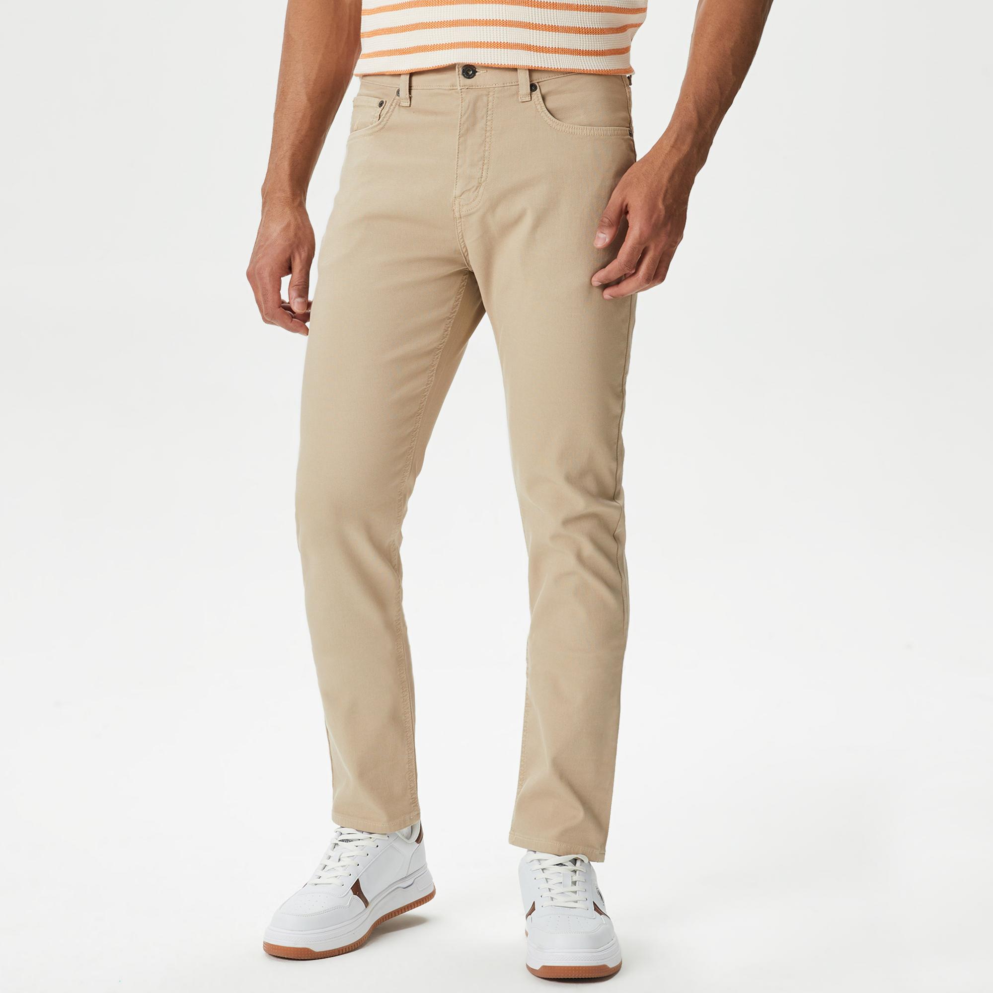 Nautica Erkek Bej Slim Fit Pantolon