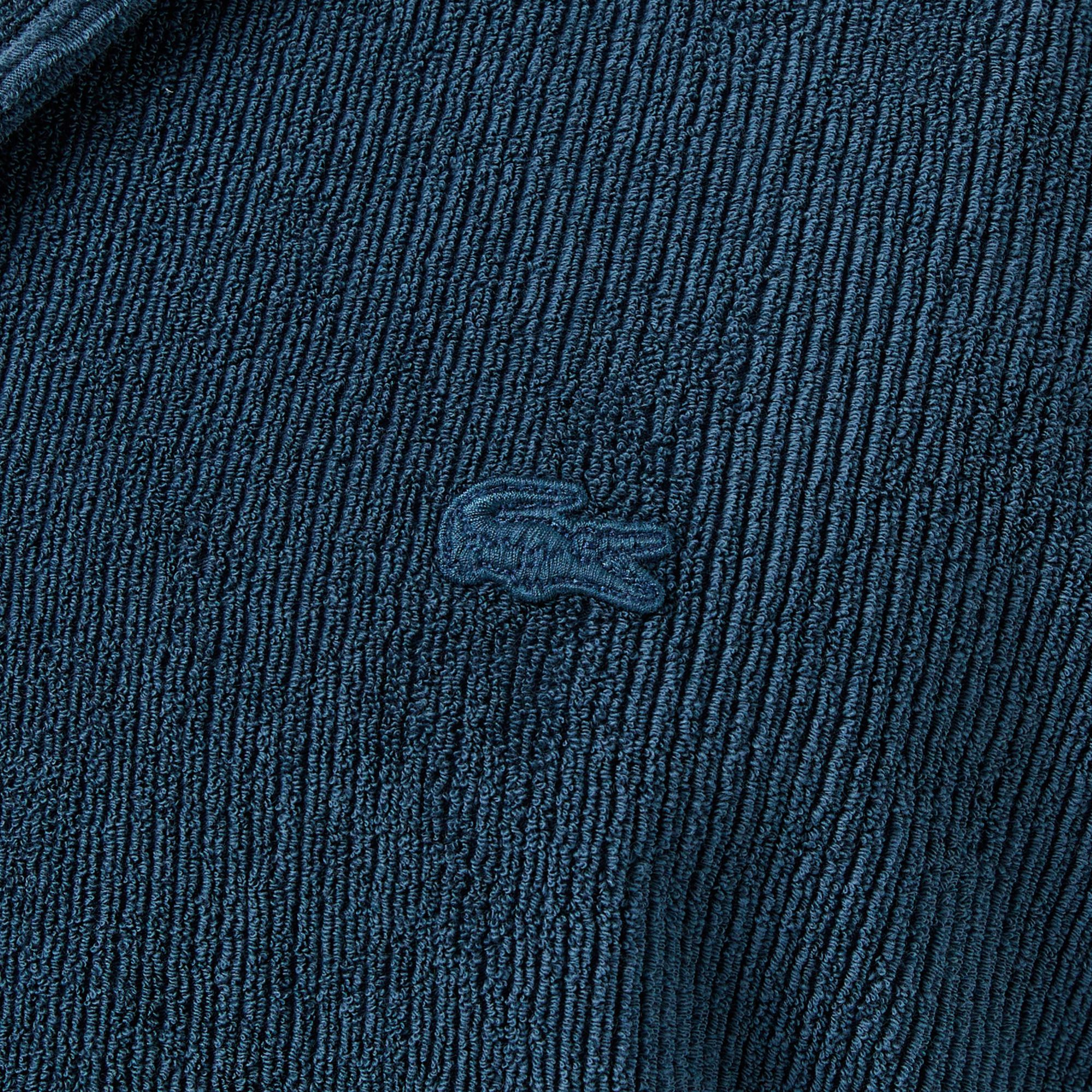 Lacoste Erkek Relaxed Fit Kısa Kollu Koyu Mavi Gömlek