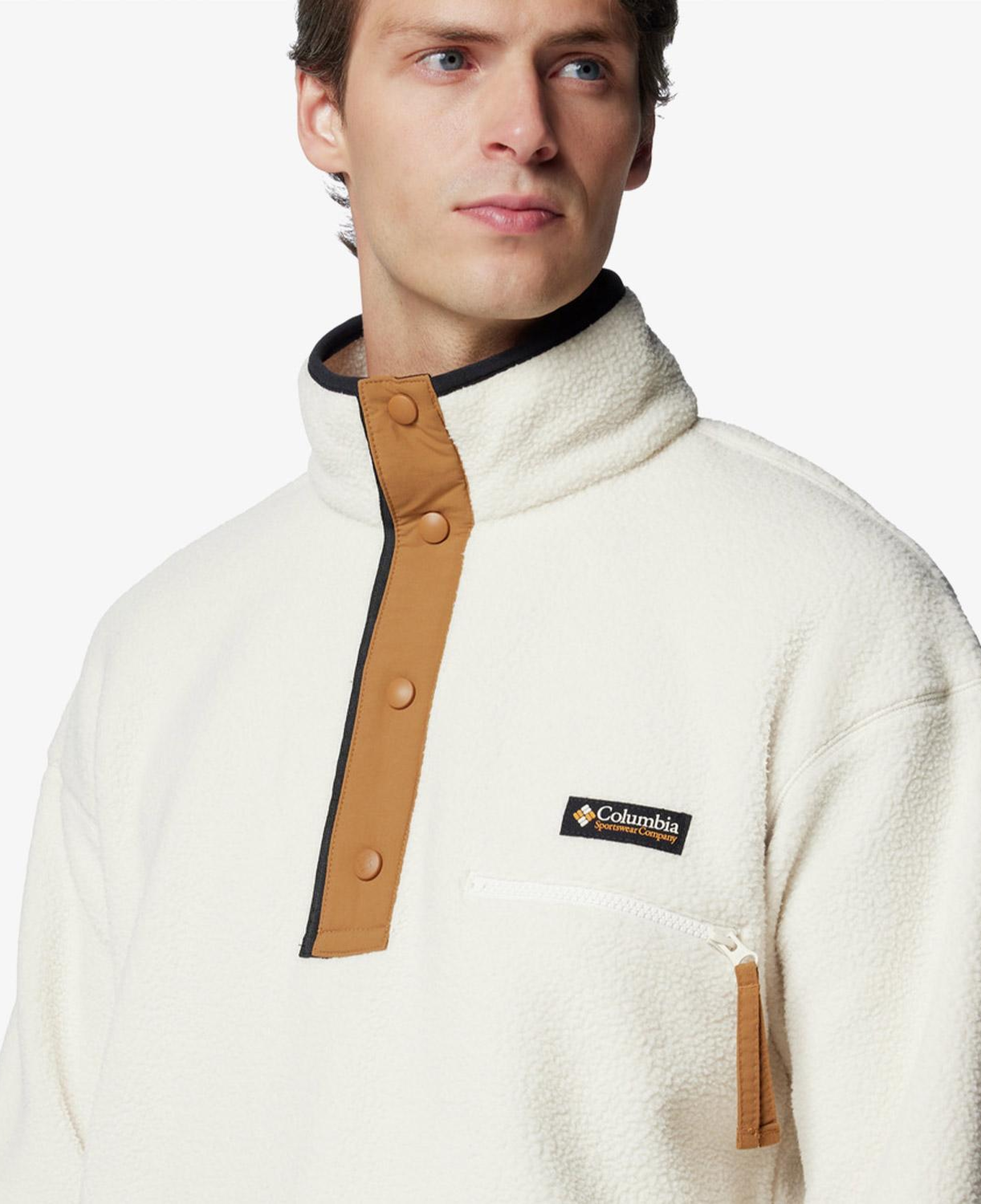 Columbia Helvetia Half Snap Erkek Bej Polar