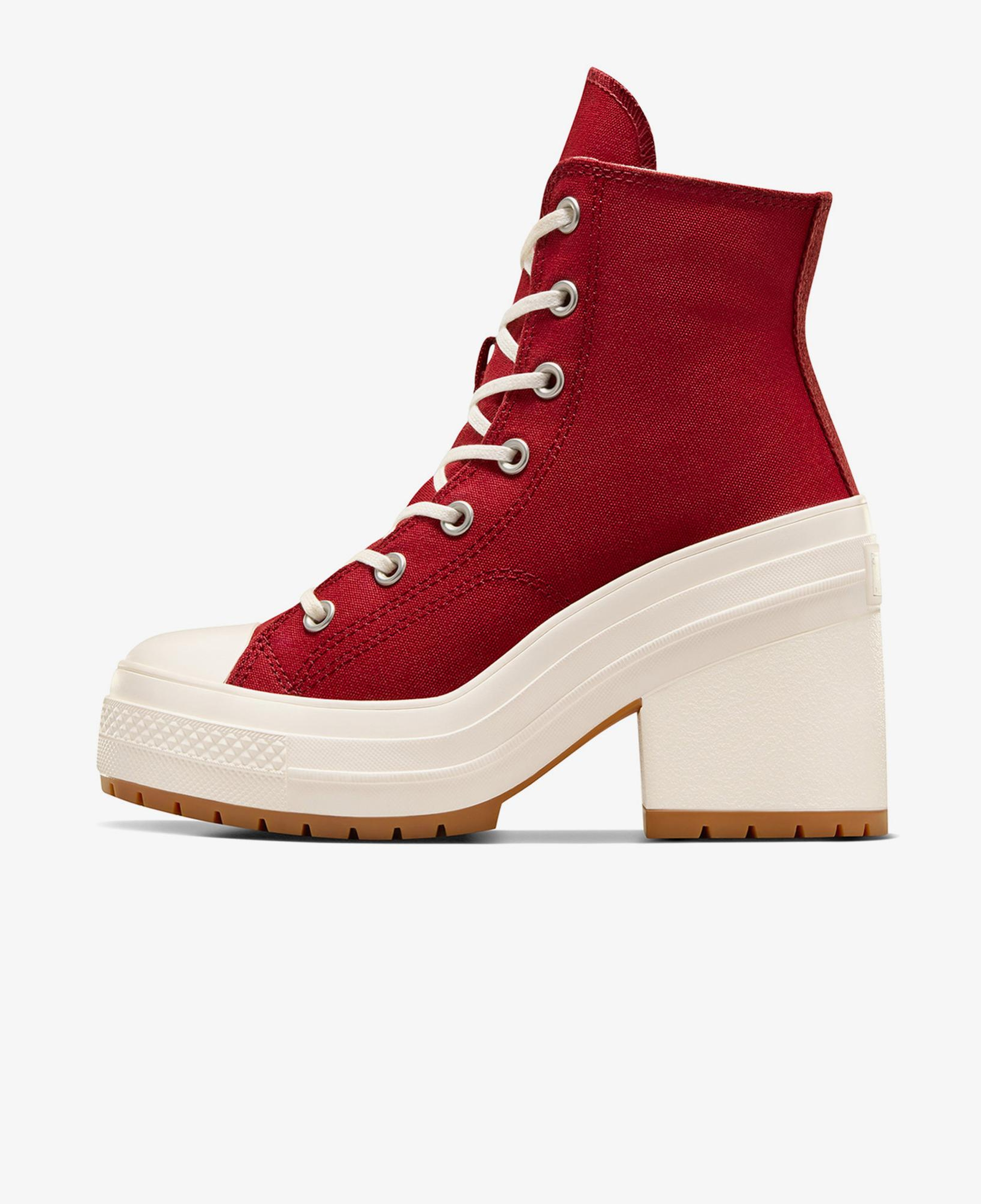 Converse Chuck 70 De Luxe Heel Unisex Kırmızı Platform Sneaker