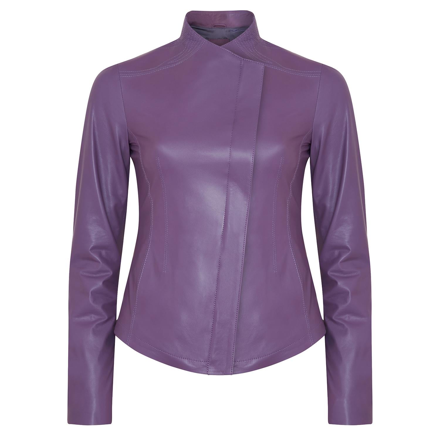 Carel Lila Kadın Deri Ceket