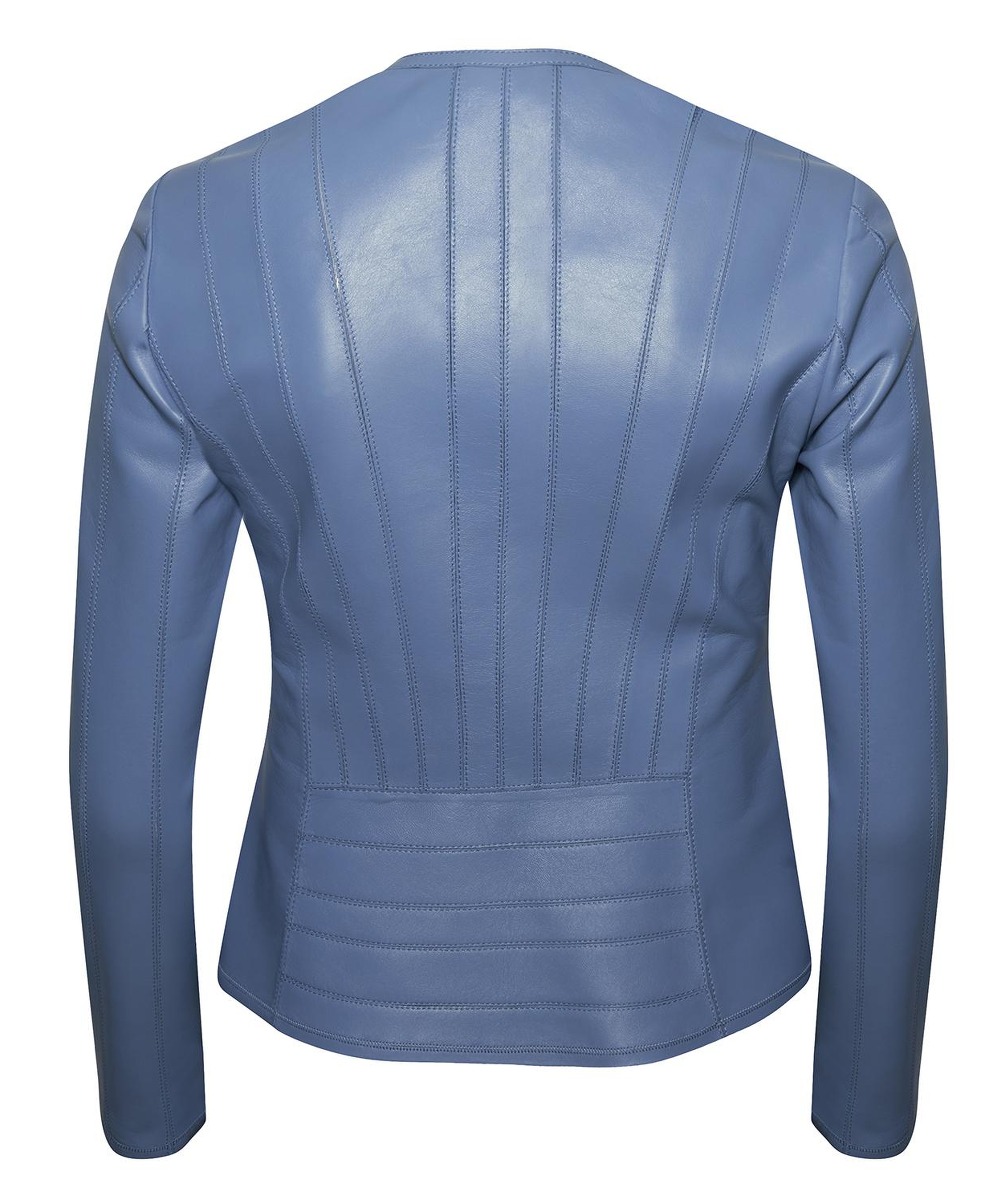 Deundria Kadın Fit Panelli Deri Ceket