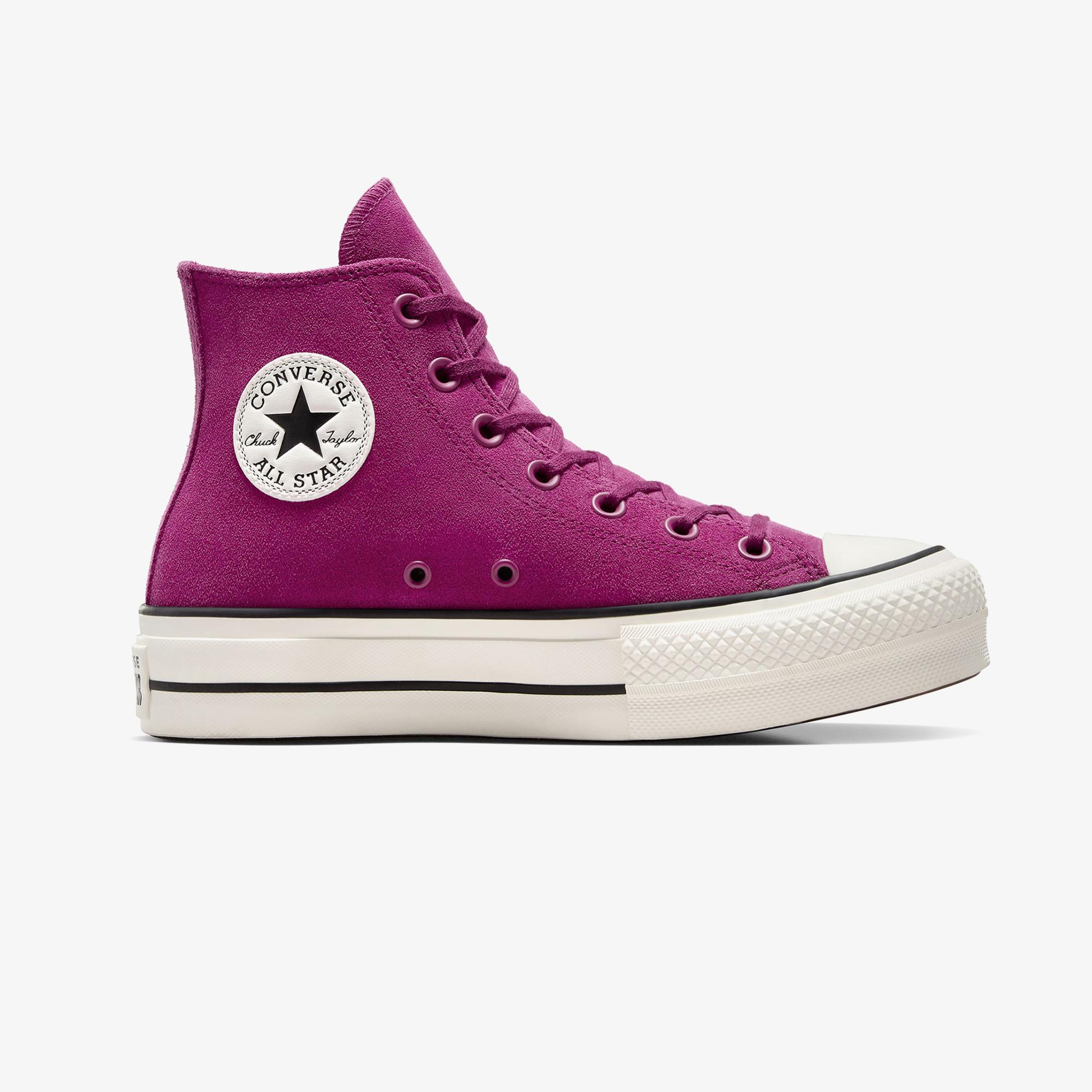 Converse Chuck Taylor All Star Lift Unisex Mor Süet Platform Sneaker