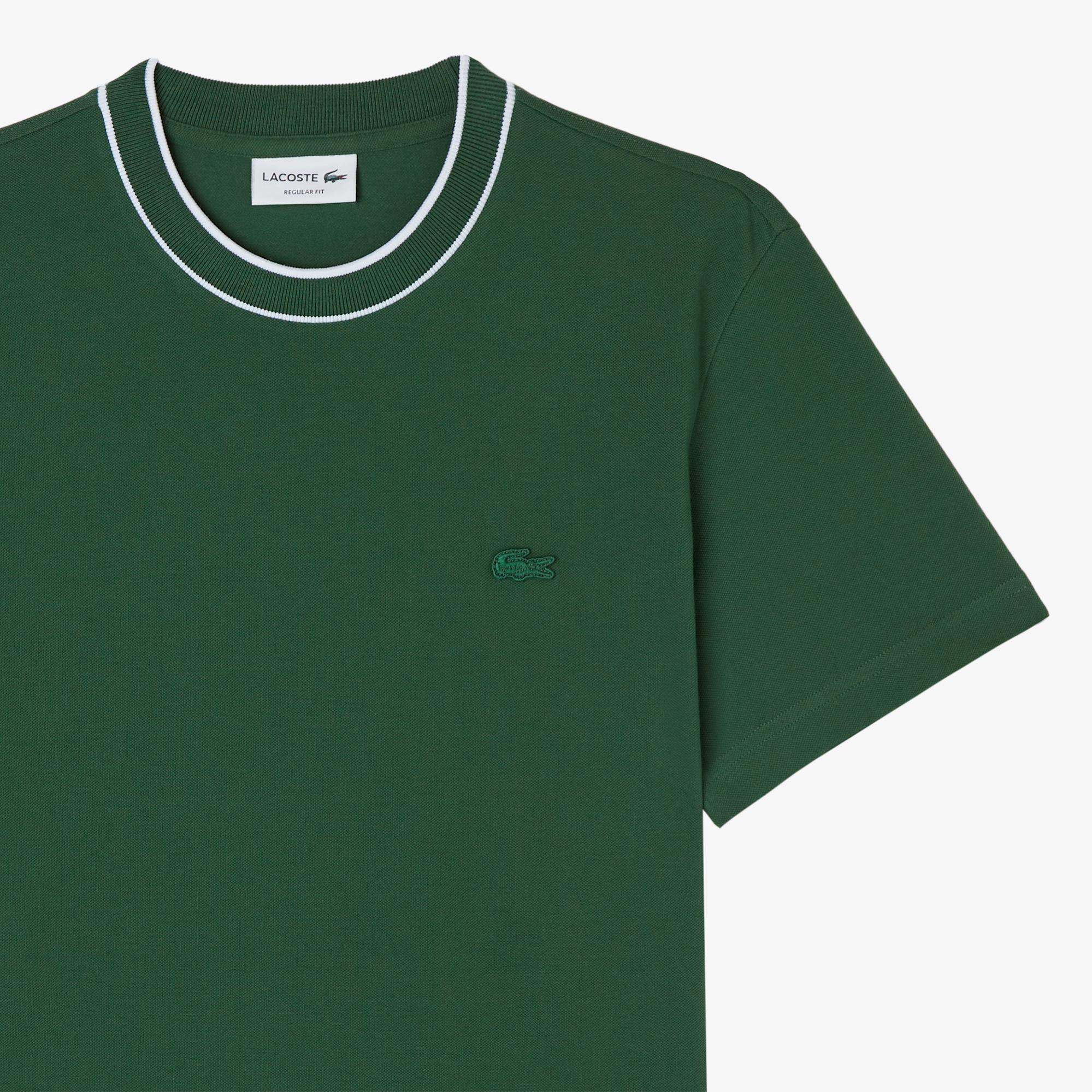 Lacoste Erkek Regular Fit Bisiklet Yaka Yeşil T-Shirt
