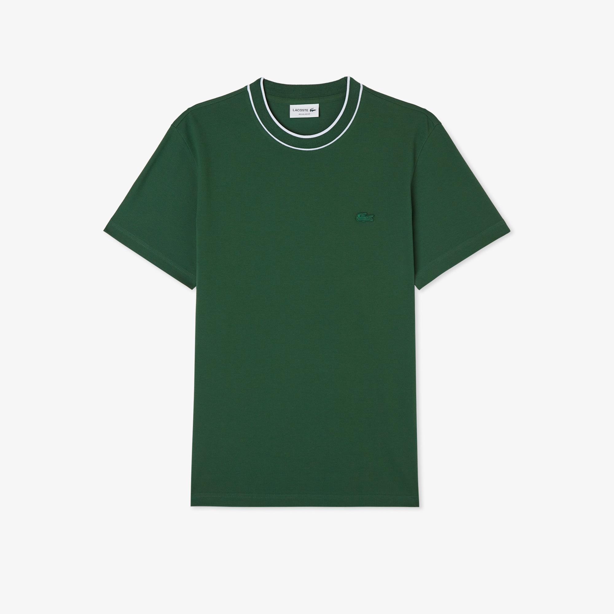 Lacoste Erkek Regular Fit Bisiklet Yaka Yeşil T-Shirt