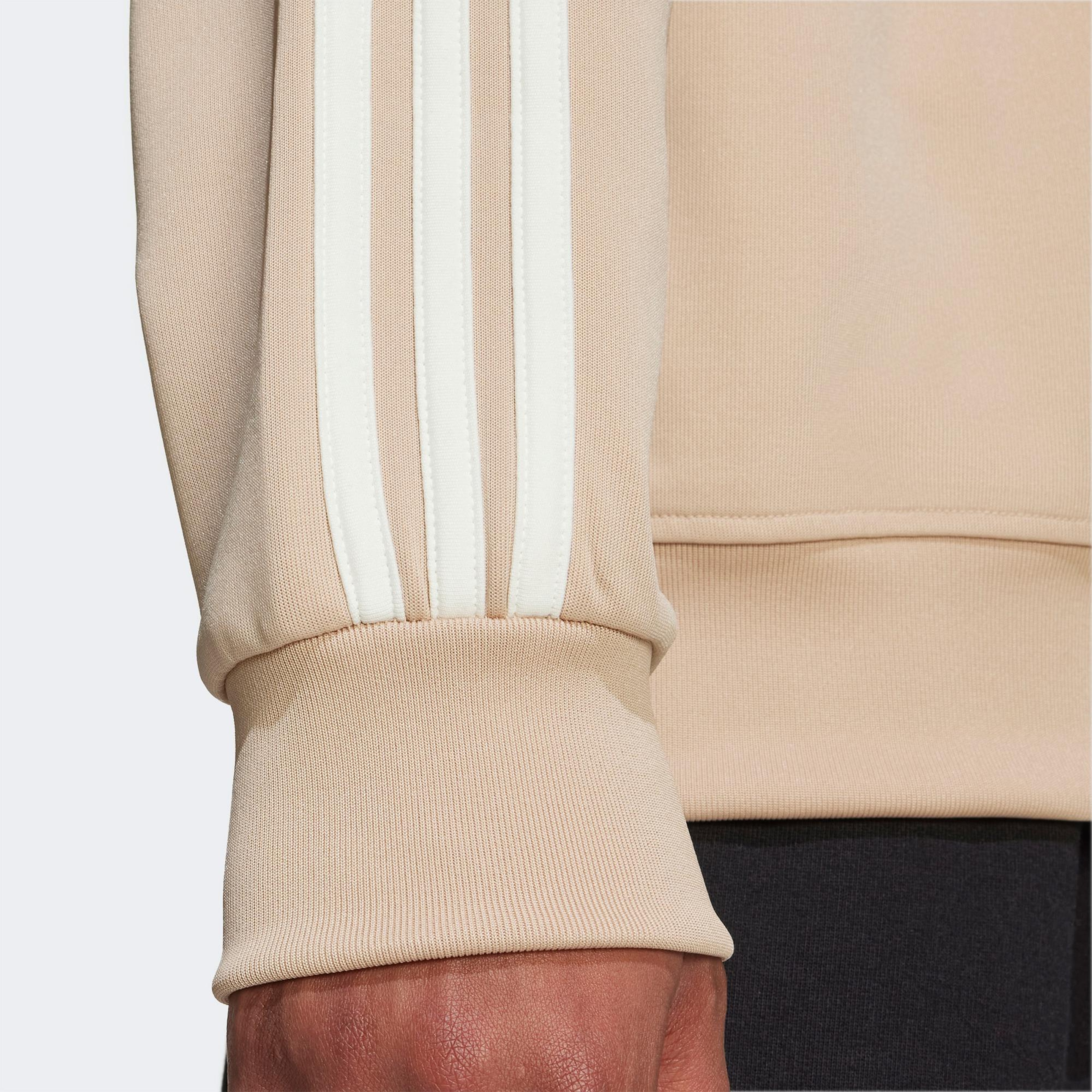 adidas Adicolor Funel Neck Erkek Bej Sweatshirt