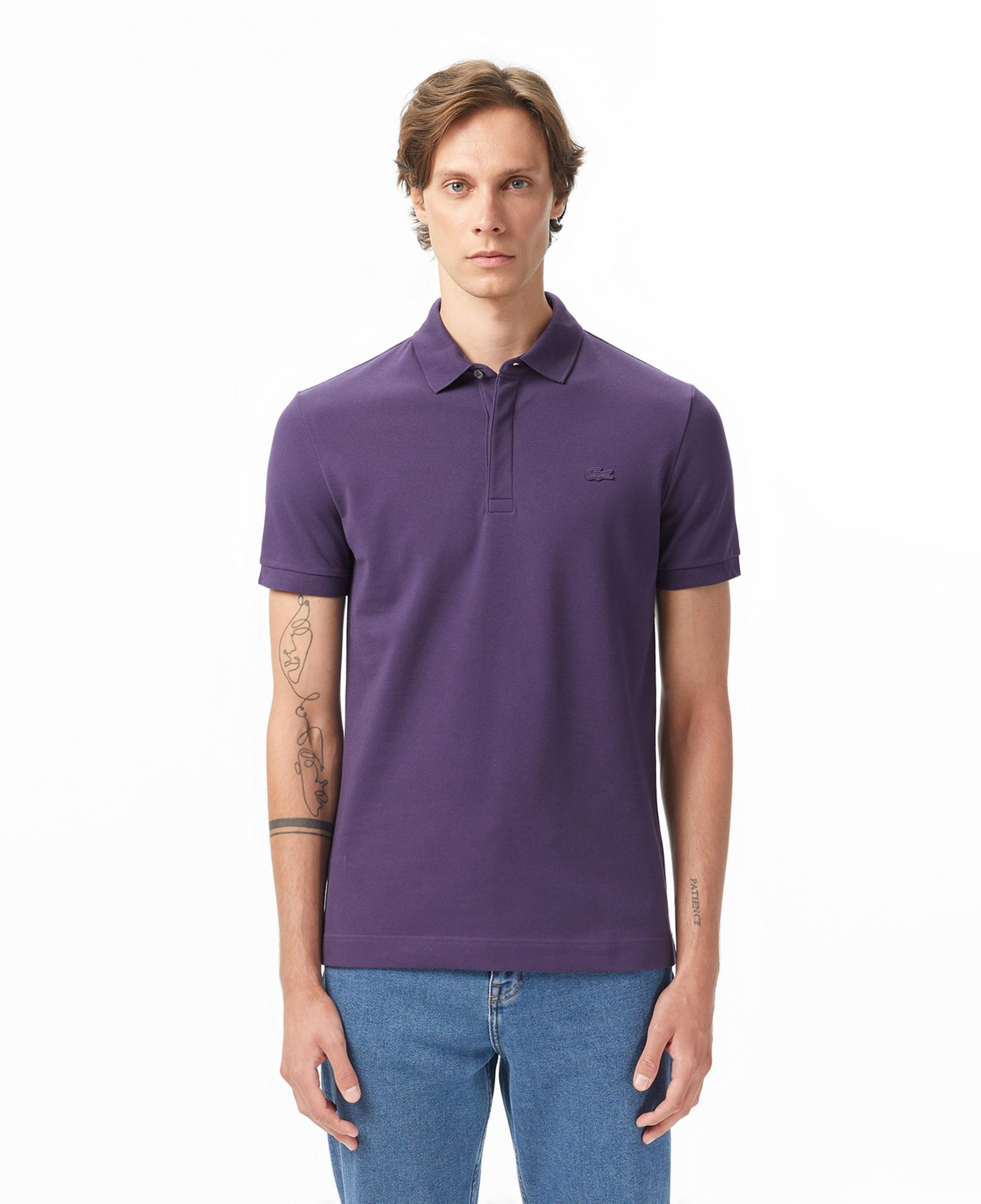 Lacoste Paris Erkek Regular Fit Mor Polo
