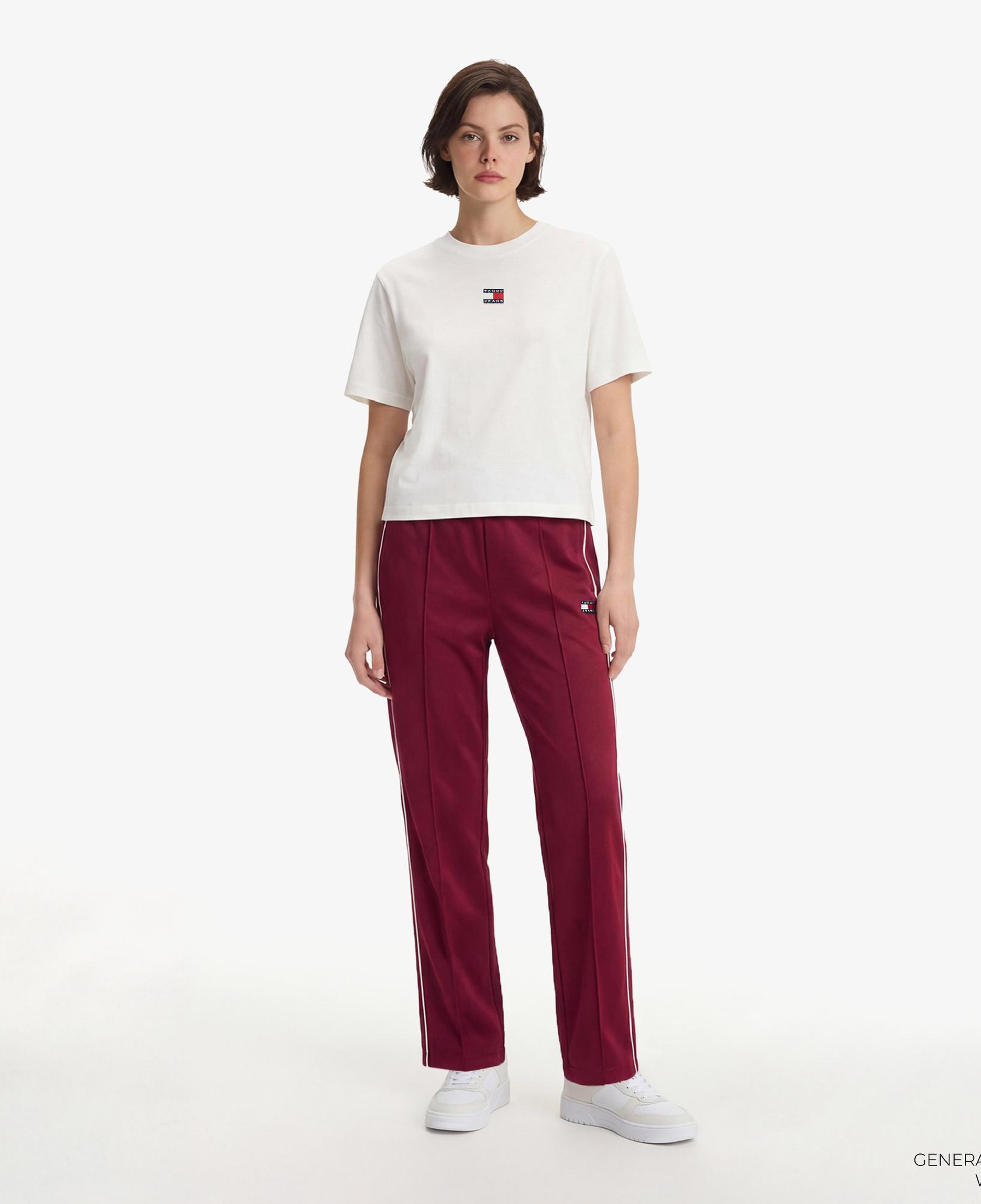 Tommy Hilfiger Badge Kadın Beyaz T-Shirt