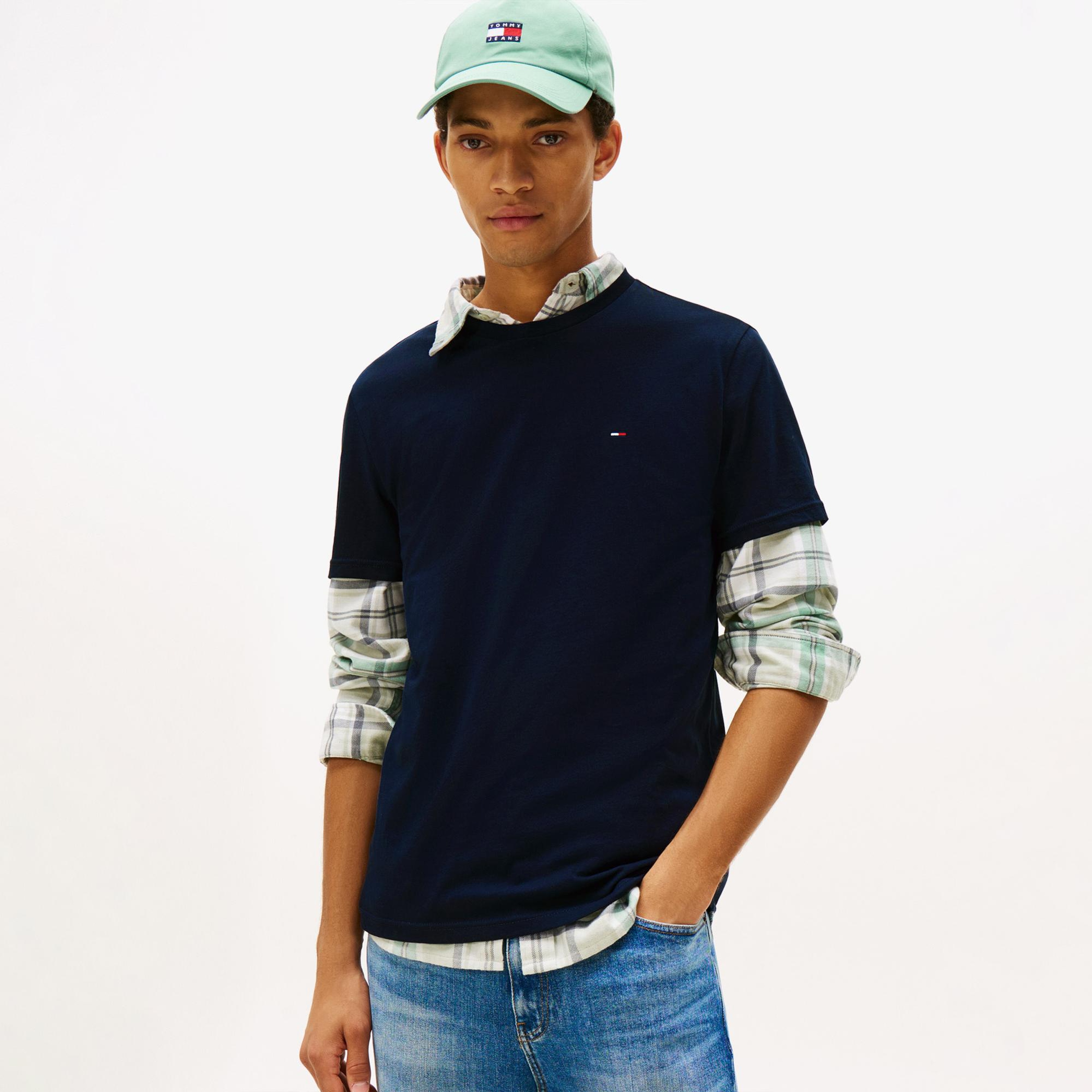 Tommy Hilfiger Classic Flag Erkek Renkli T-Shirt