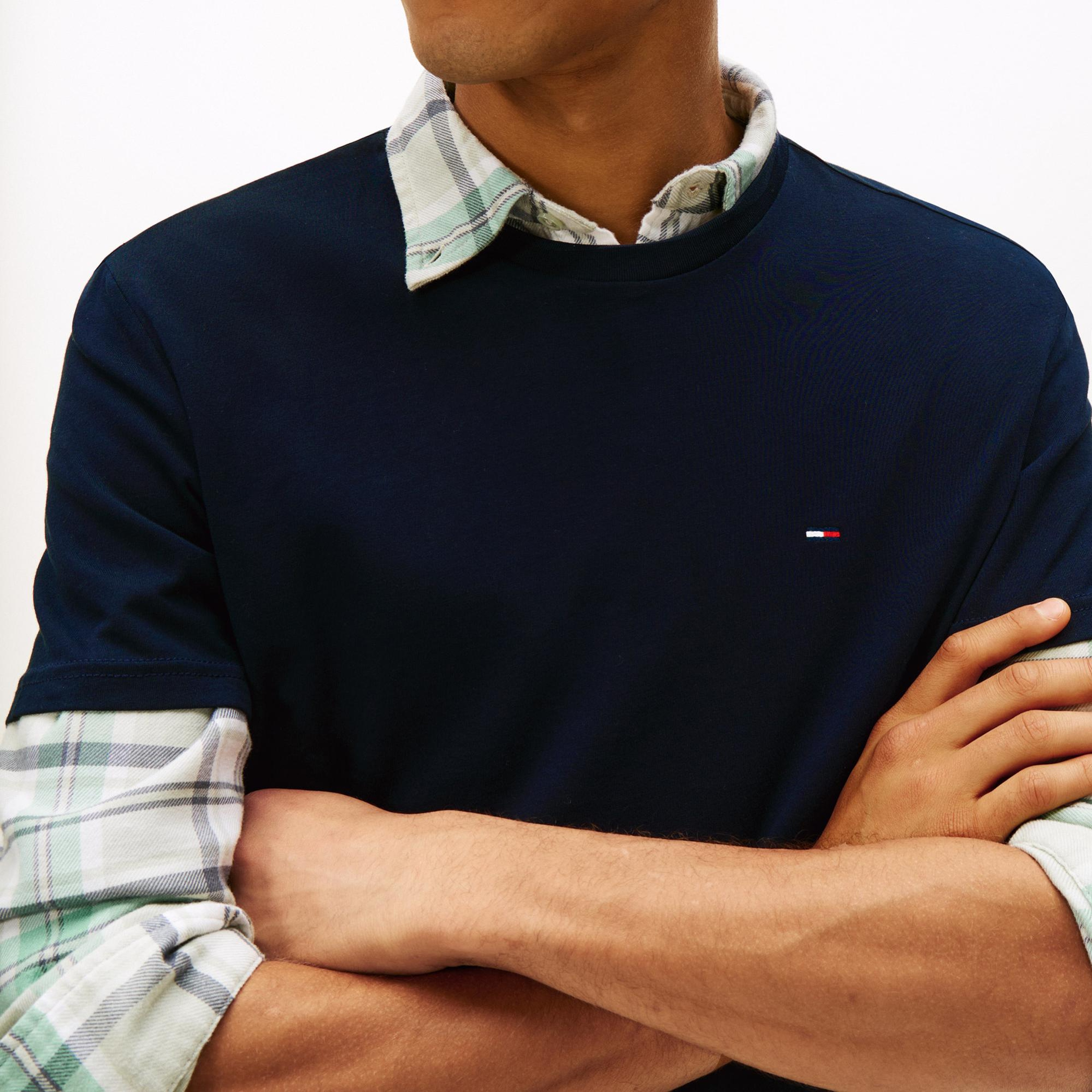 Tommy Hilfiger Classic Flag Erkek Renkli T-Shirt