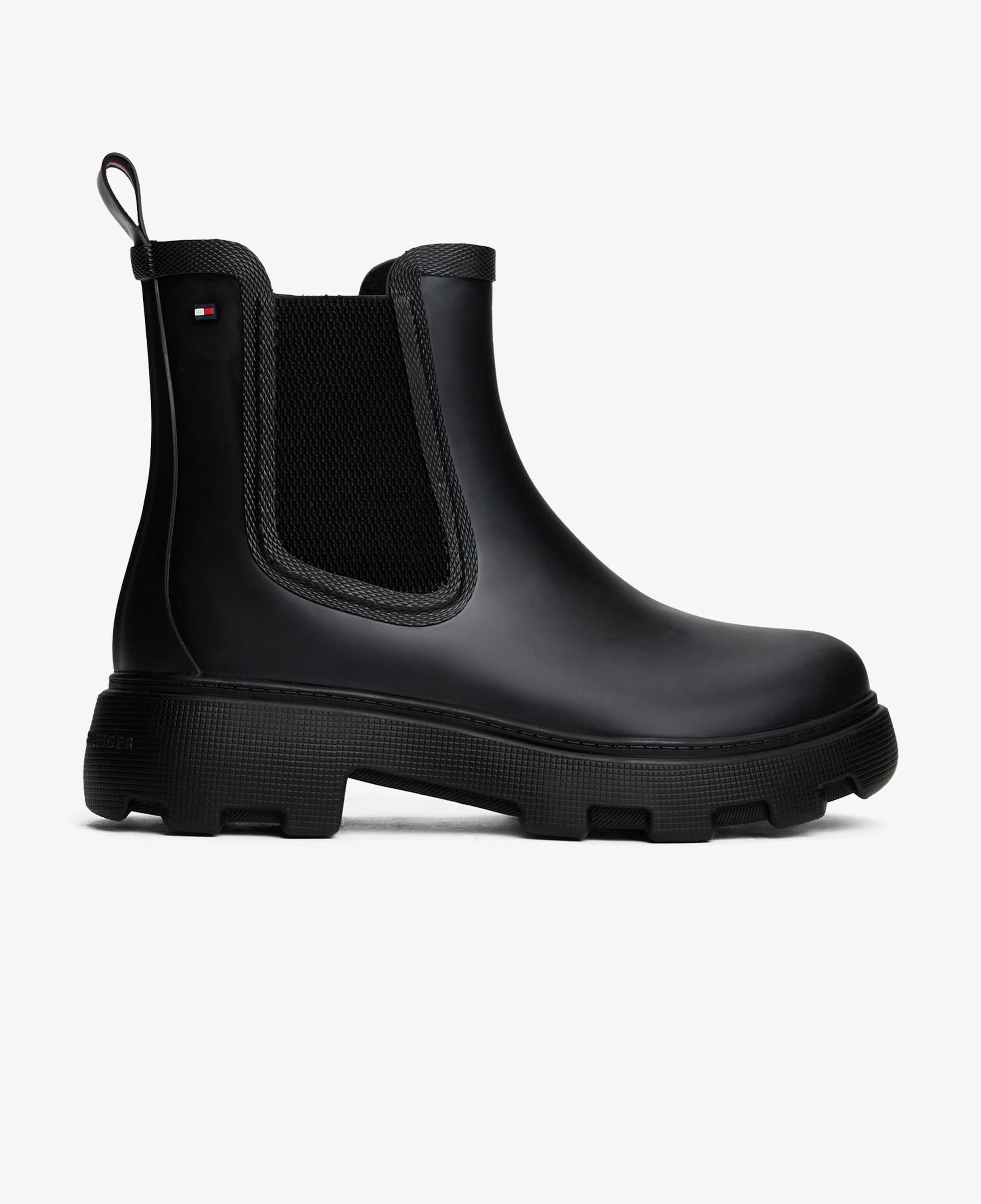 Tommy Hilfiger Flag Ankle Warm Lining Kadın Siyah Bot