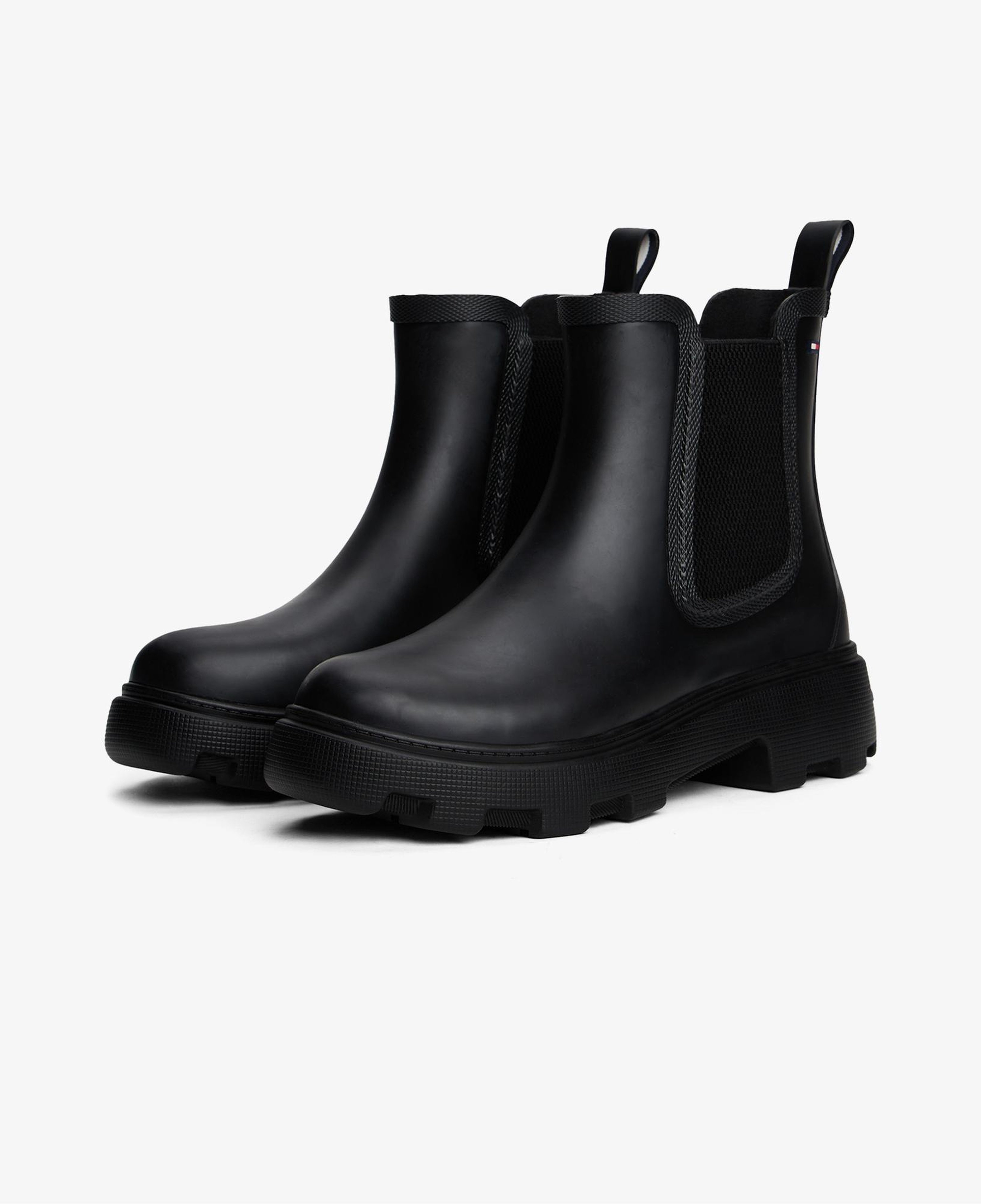 Tommy Hilfiger Flag Ankle Warm Lining Kadın Siyah Bot