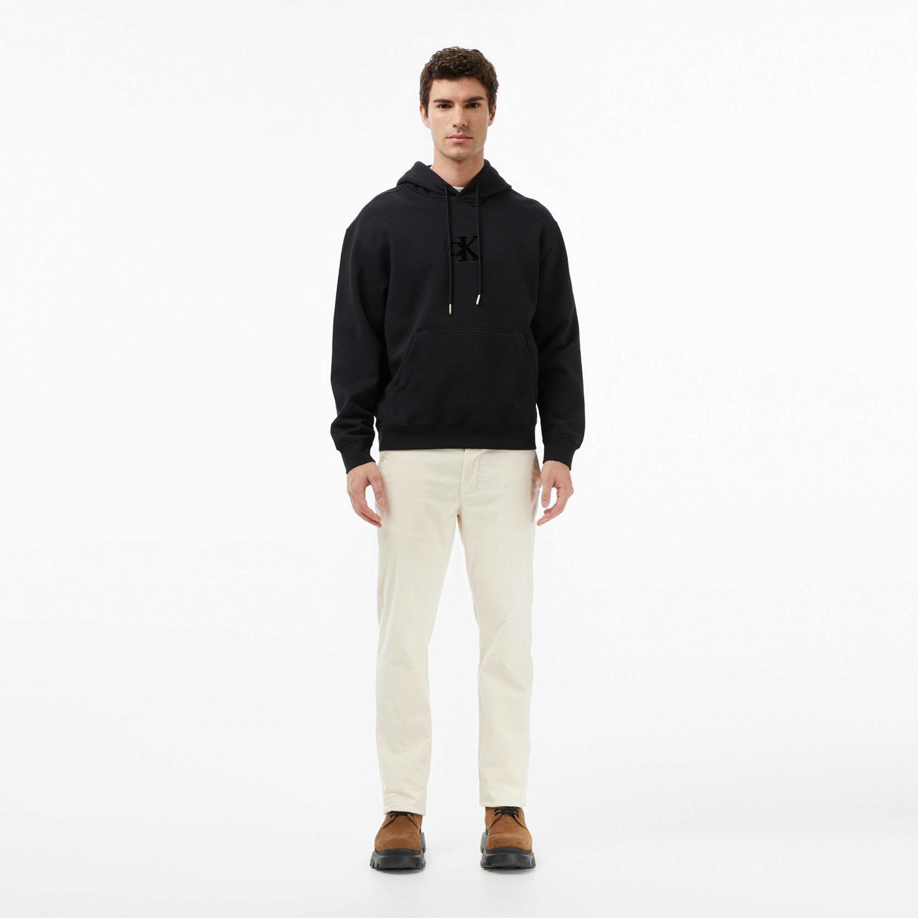 Calvin Klein Fleece Gift Giving Erkek Siyah Sweatshirt