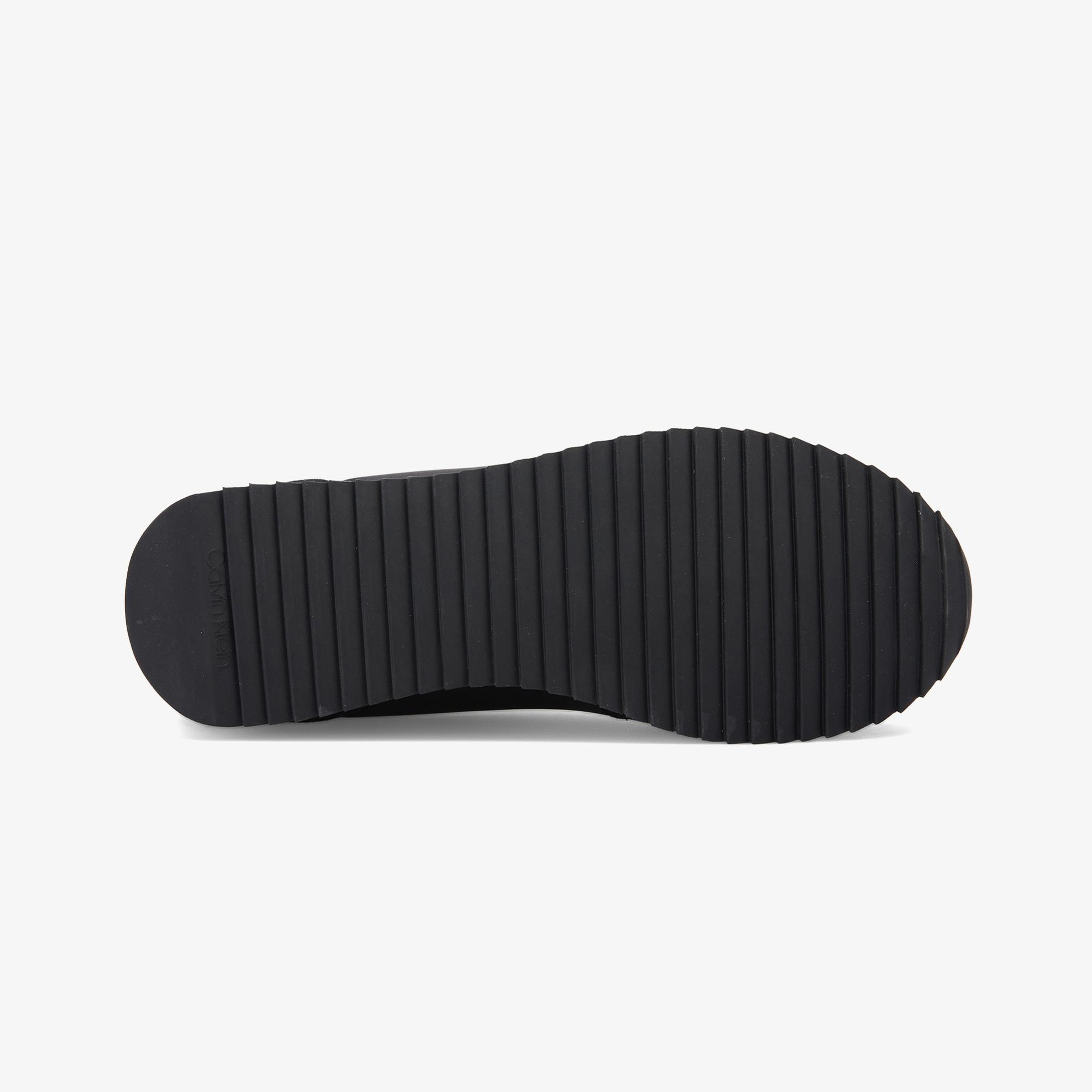 Calvin Klein Retro Runner Lace Up Erkek Siyah Sneaker