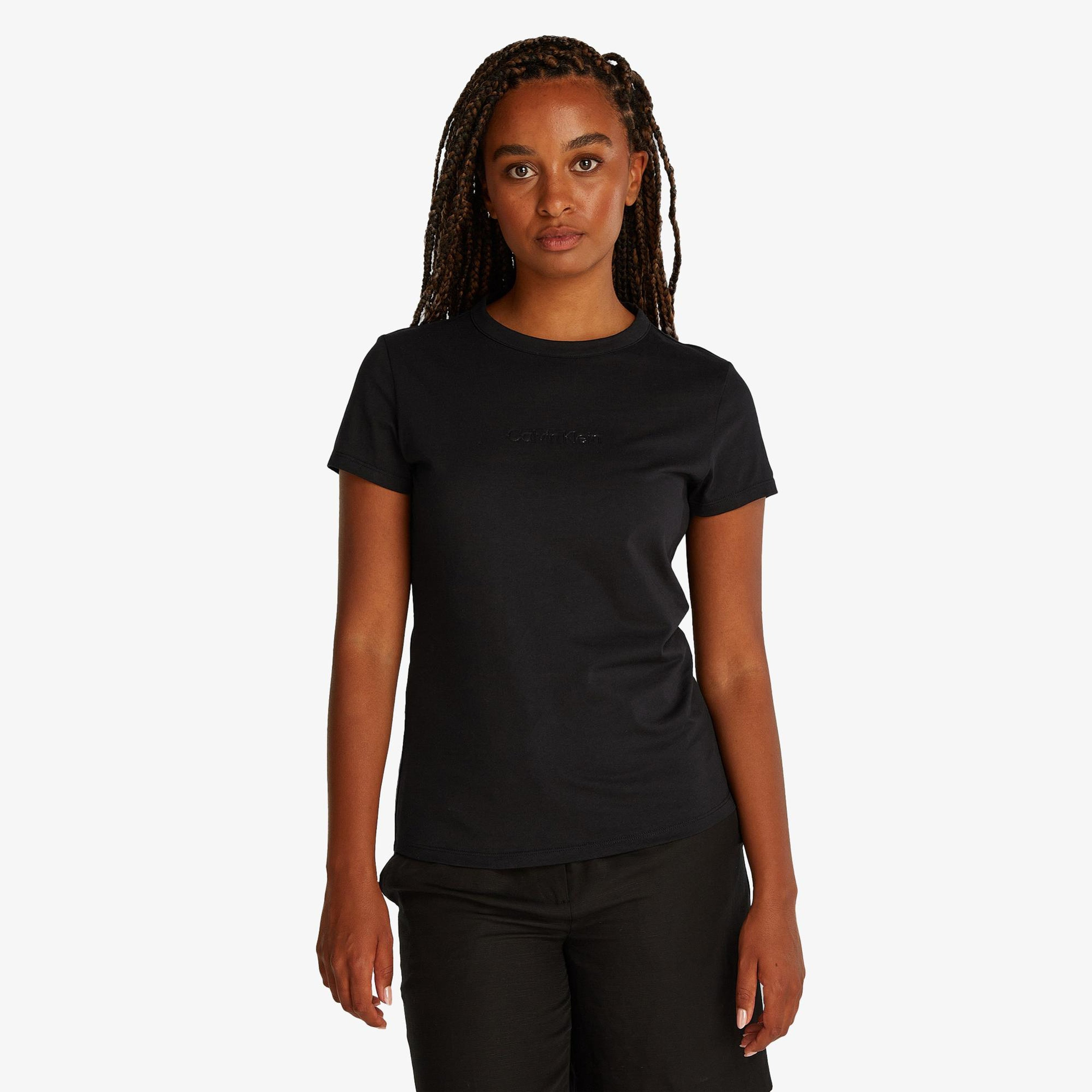 Calvin Klein Kadın Siyah T-Shirt