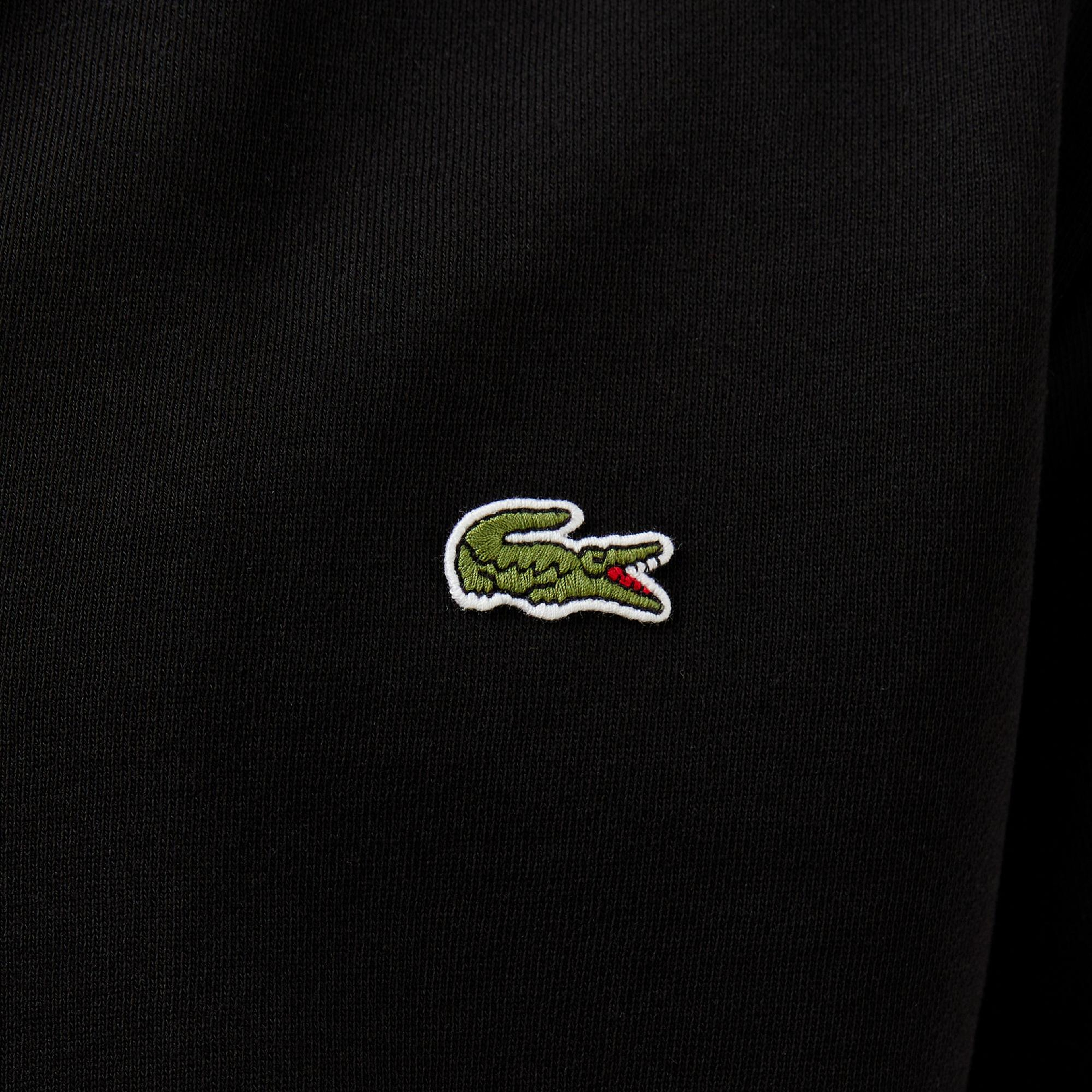 Lacoste Erkek Regular Fit Fermuarlı Siyah Sweatshirt