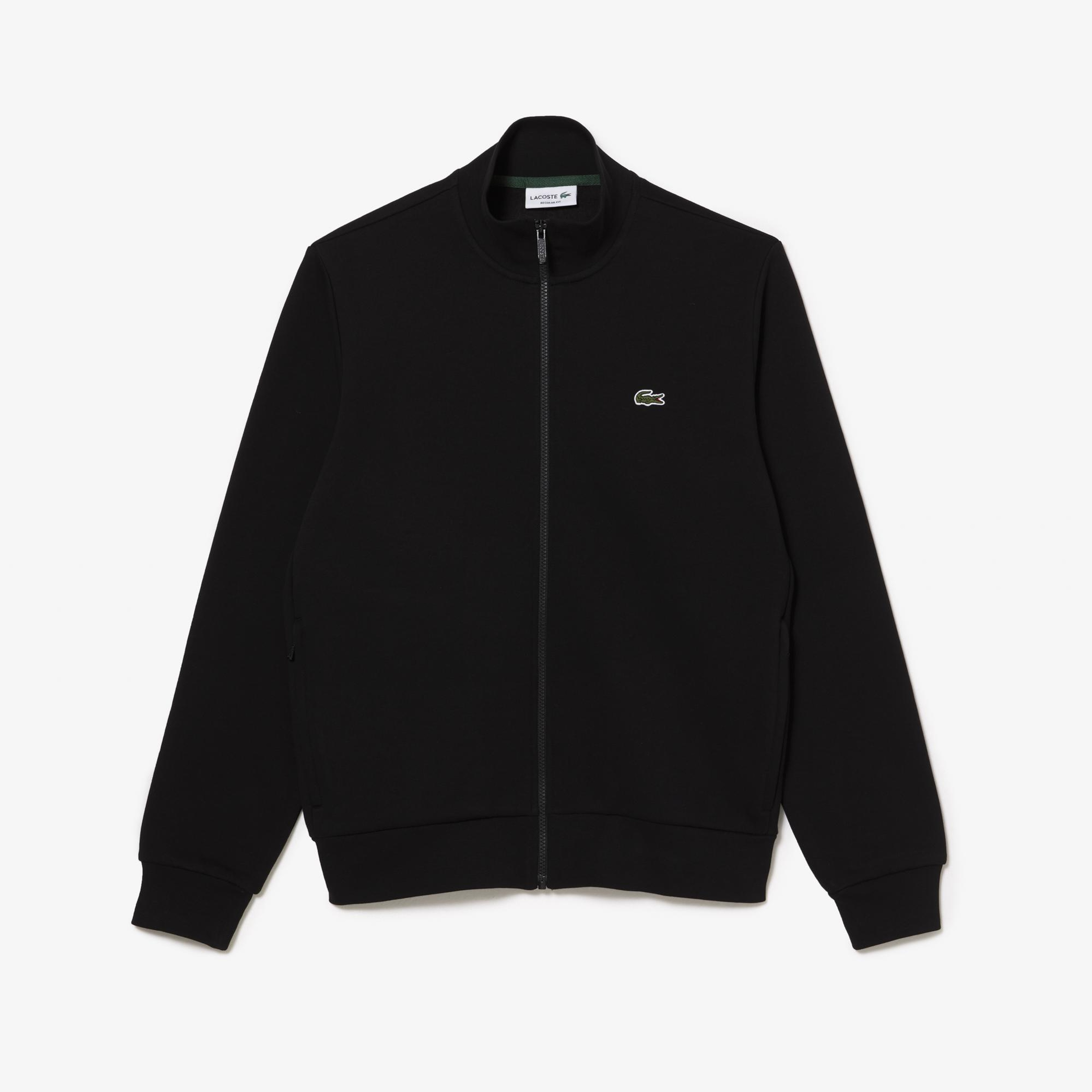 Lacoste Erkek Regular Fit Fermuarlı Siyah Sweatshirt