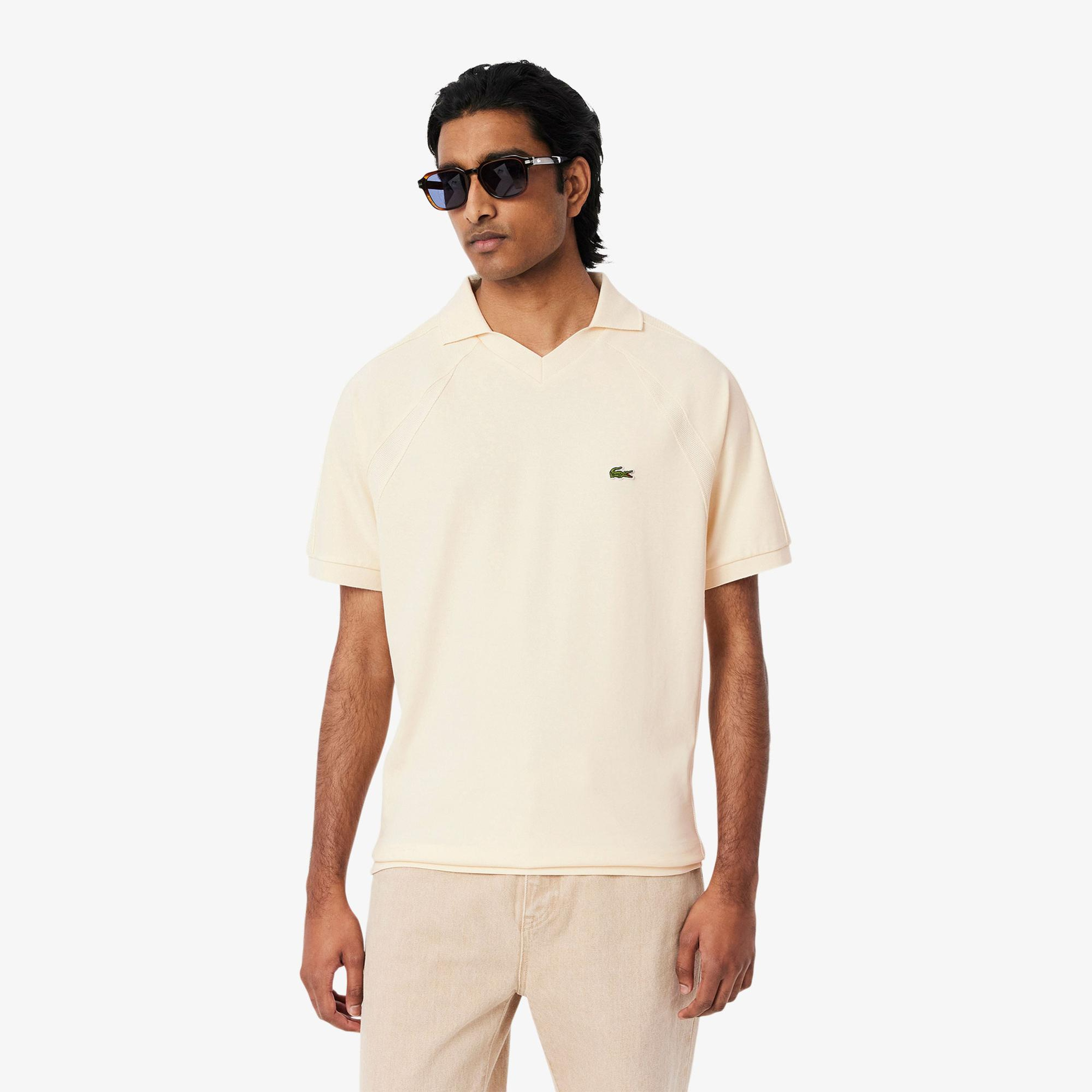 Lacoste Erkek Classic Fit Krem Polo